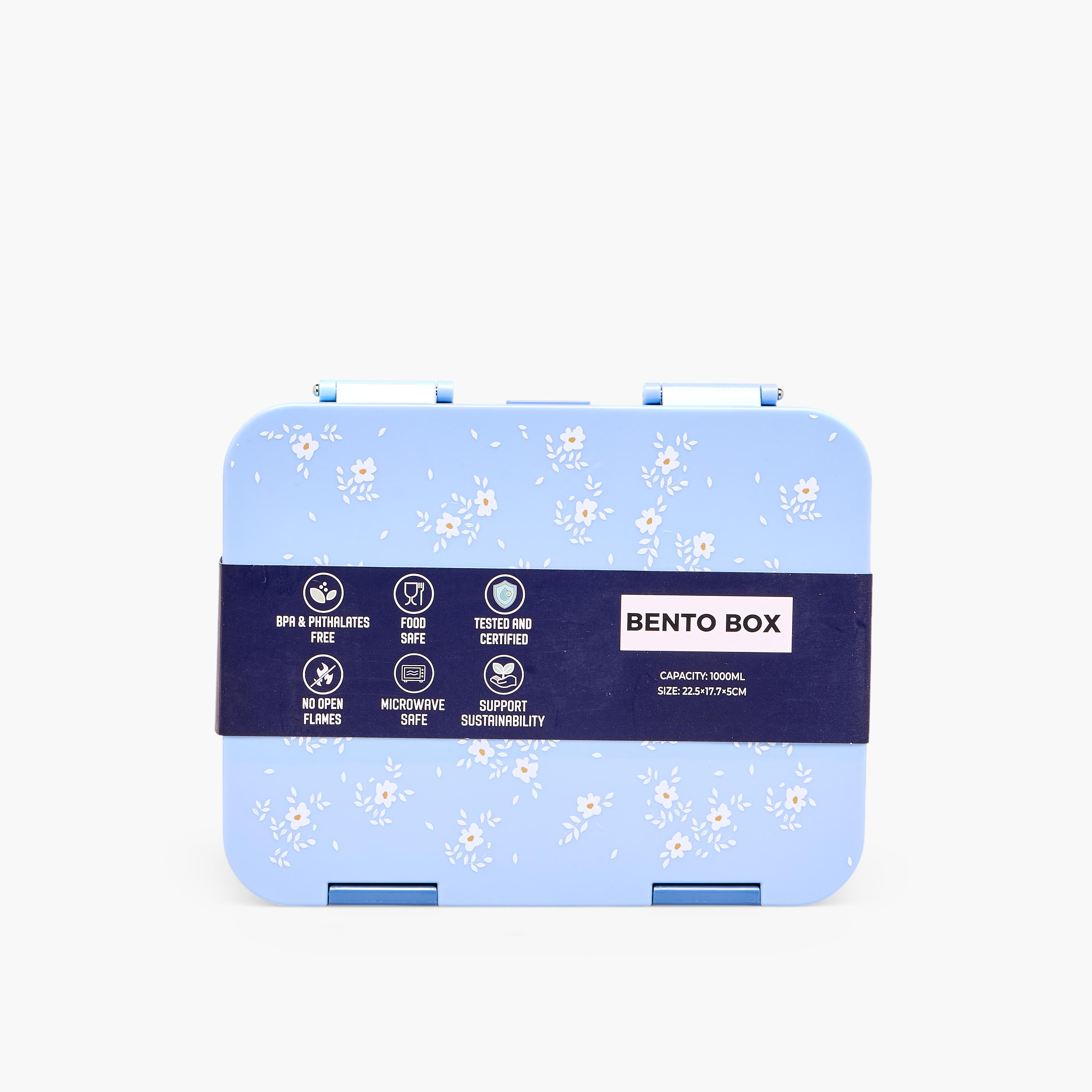صندوق غداء مطبوع بالبنات مع غطاء إغلاق مشبك من جونيورز - 1 لتر-school-lunchessentials-lunchboxes-image-12
