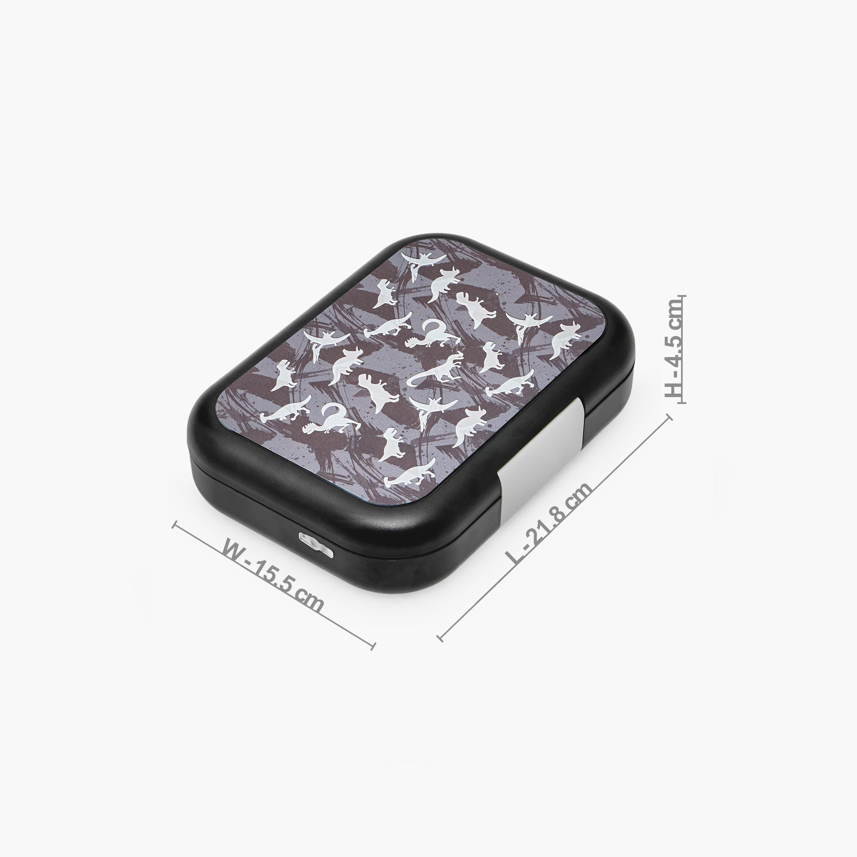 Juniors Dinosaur Print Lunch Box for Boys with Clip Lock Closure-school-lunchessentials-lunchboxes-image-11