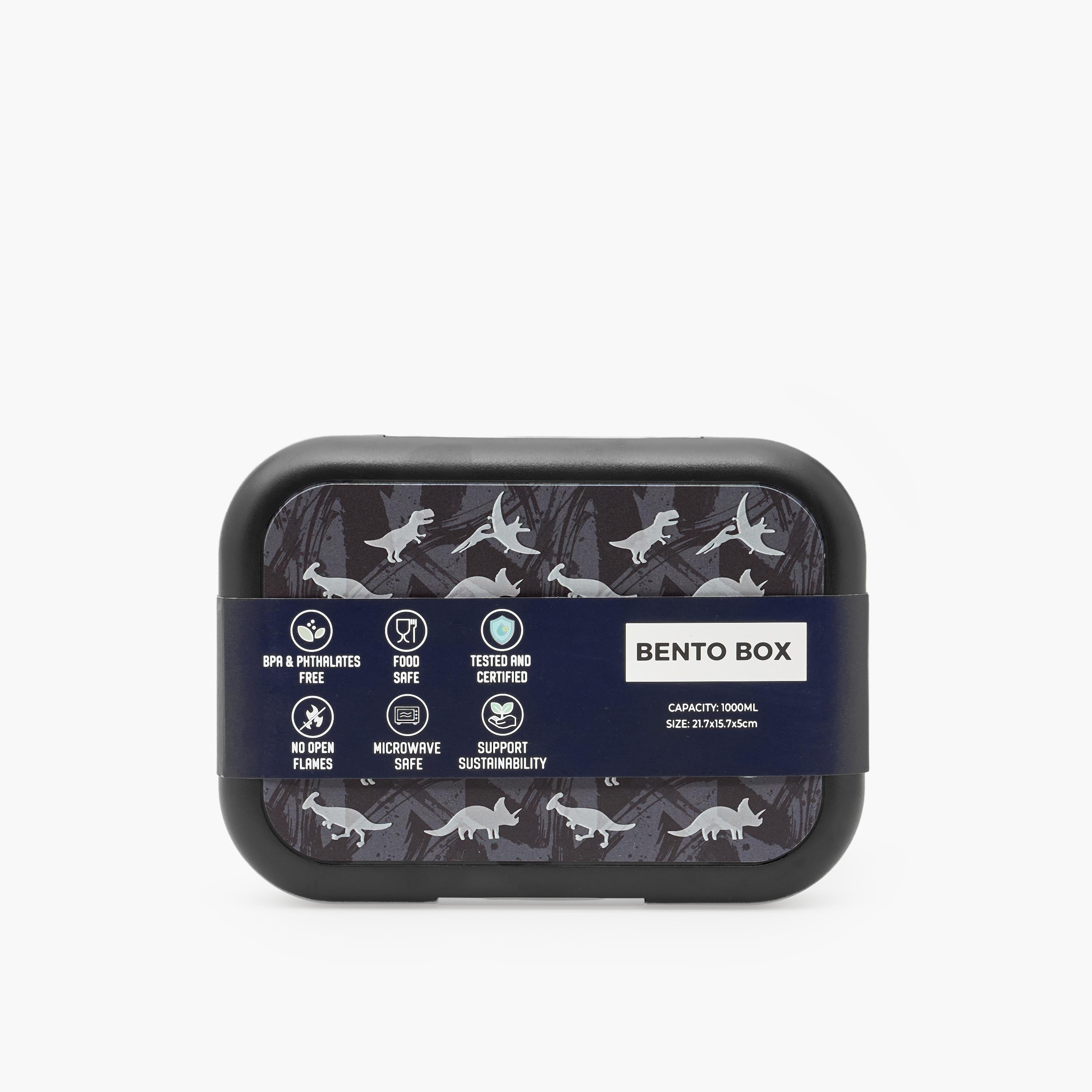 Juniors Dinosaur Print Lunch Box for Boys with Clip Lock Closure-school-lunchessentials-lunchboxes-image-12
