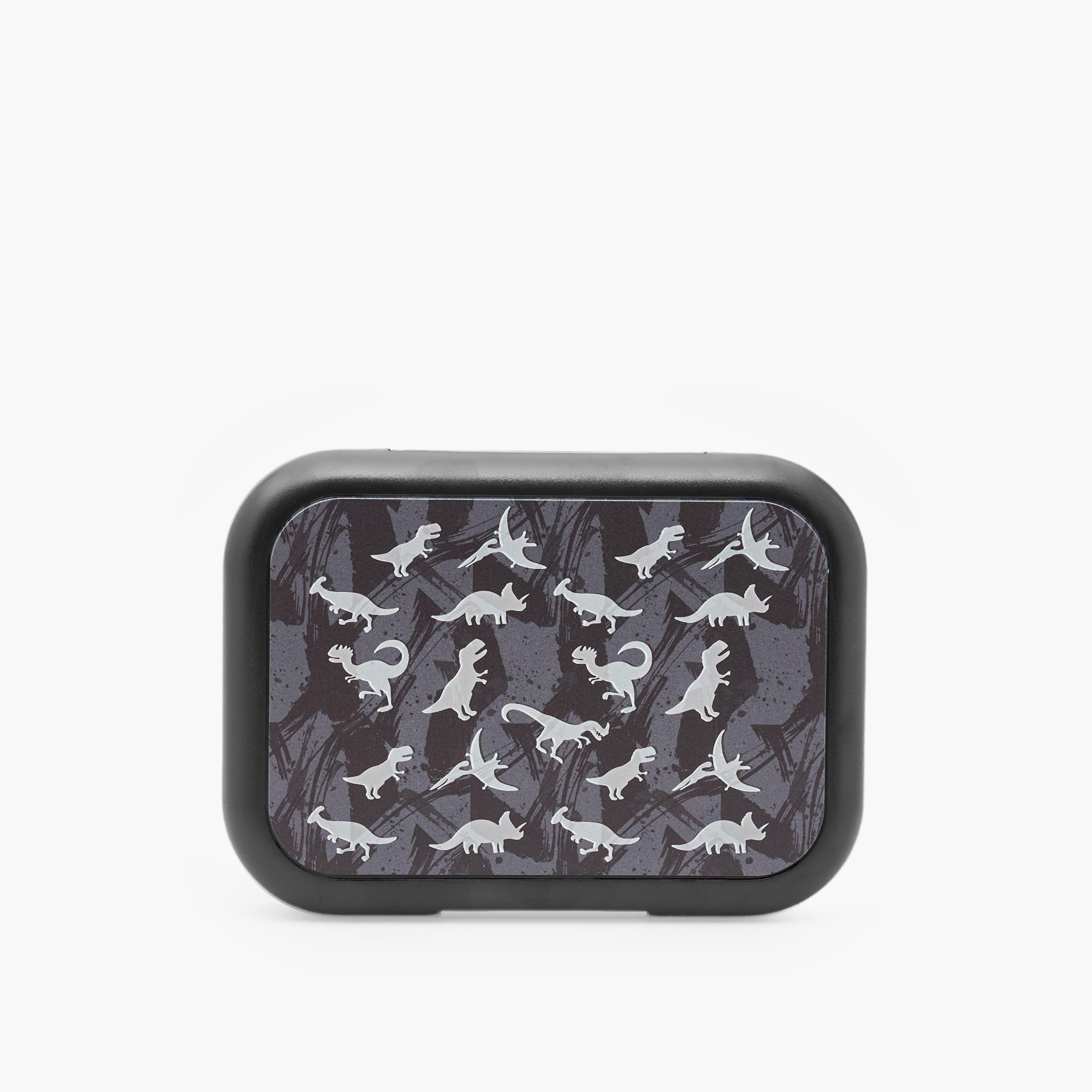 Juniors Dinosaur Print Lunch Box for Boys with Clip Lock Closure-school-lunchessentials-lunchboxes-image-4