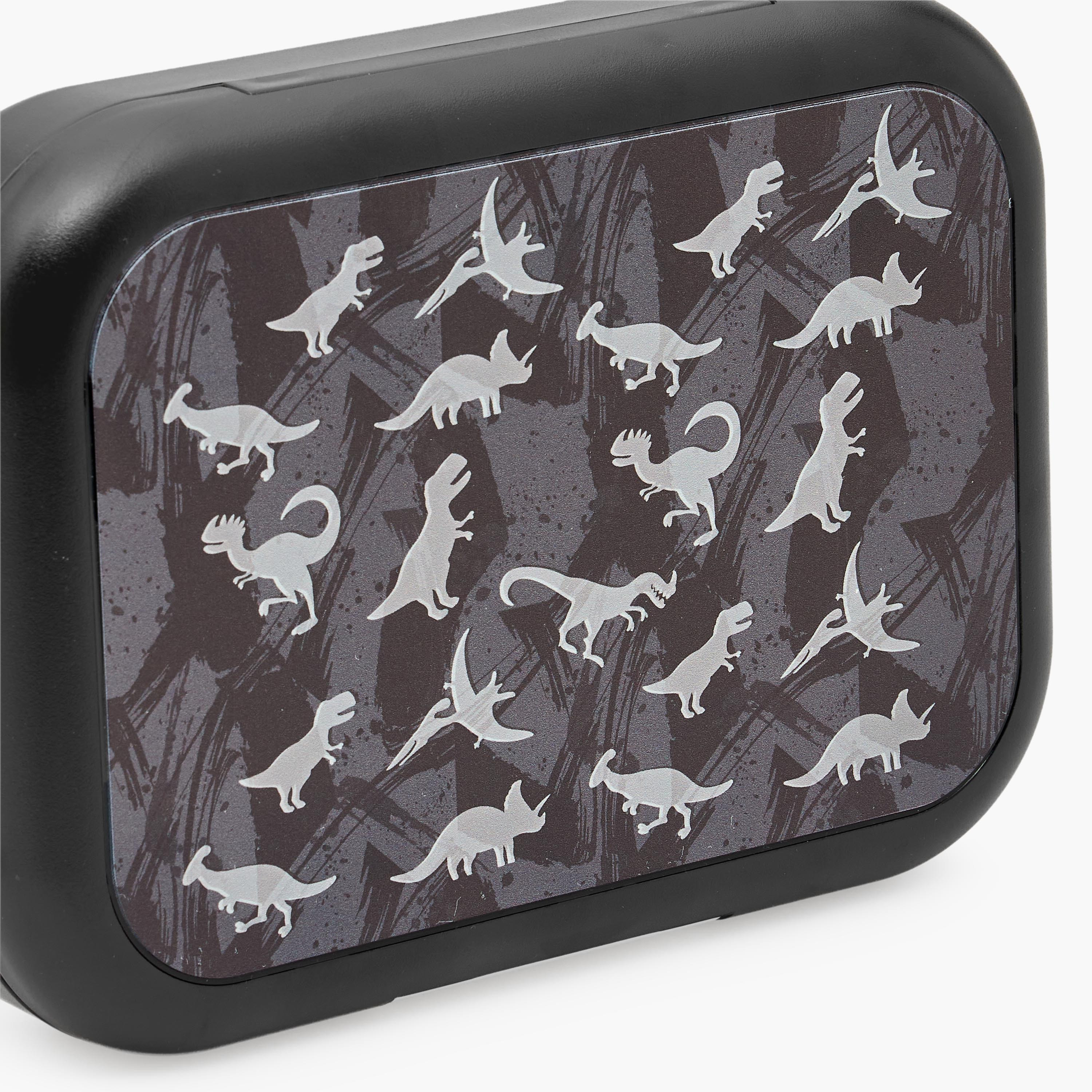 Juniors Dinosaur Print Lunch Box for Boys with Clip Lock Closure-school-lunchessentials-lunchboxes-image-5