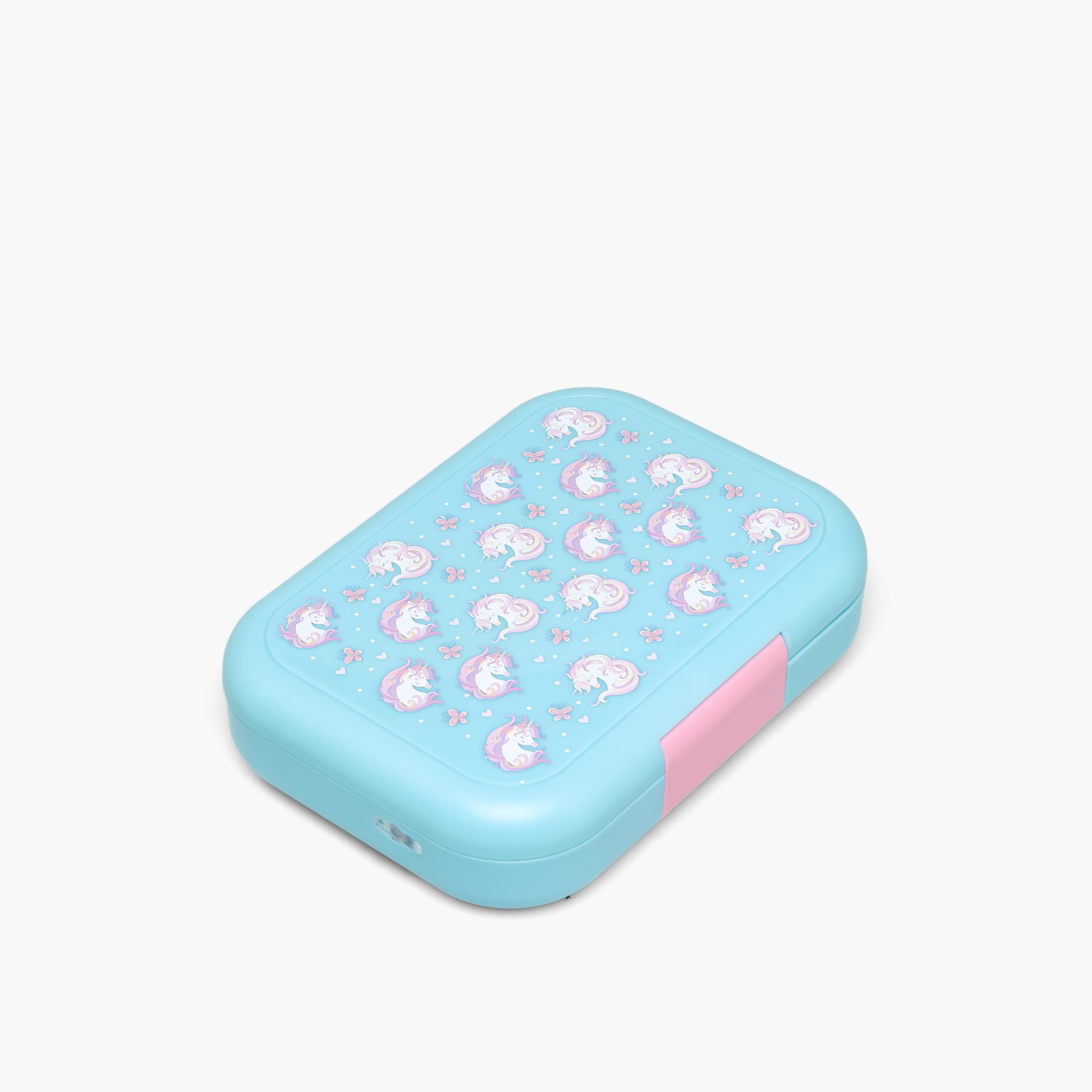 علبة طعام بطبعة يونيكورن للبنات مع إغلاق بمشبك-school-lunchessentials-lunchboxes-image-1