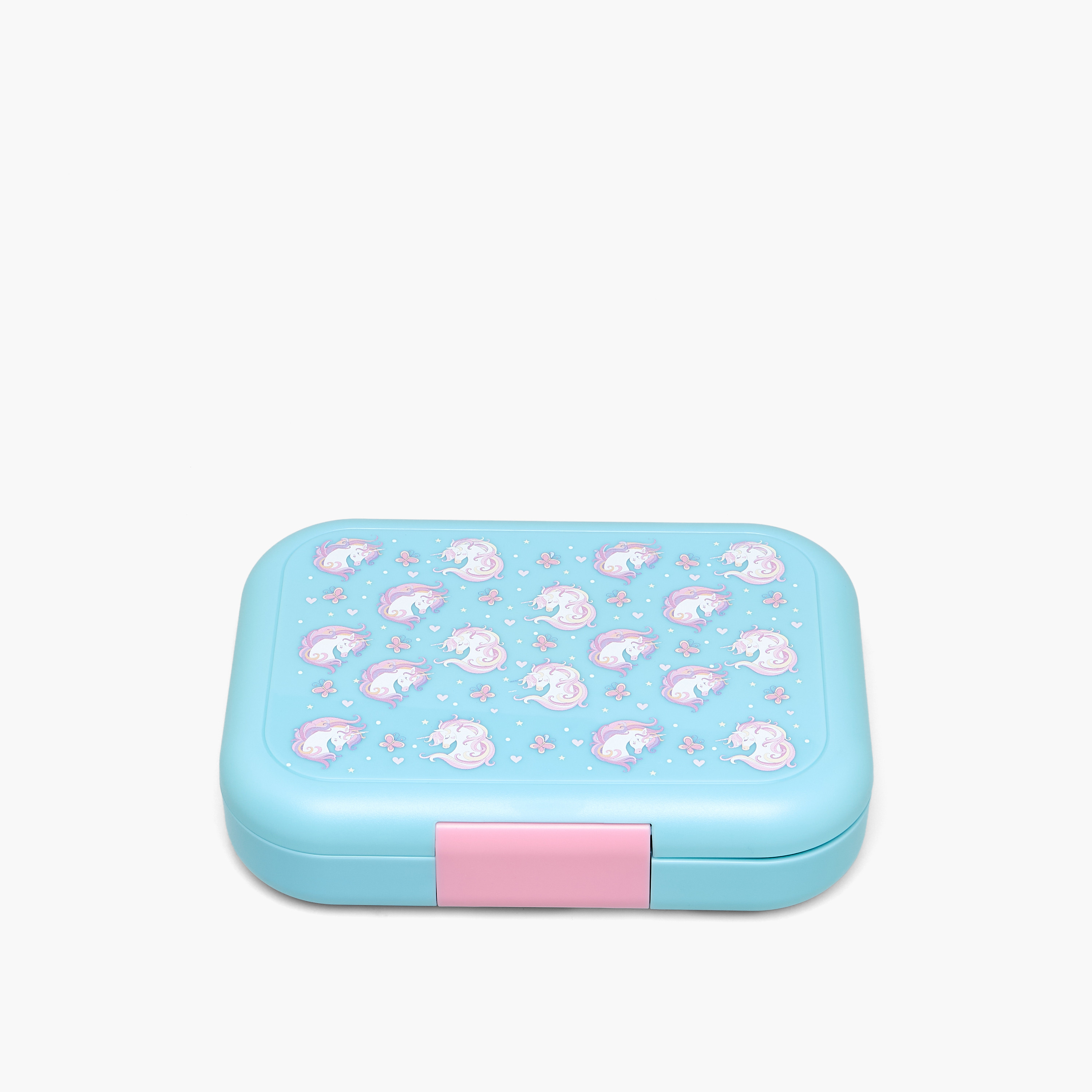 علبة طعام بطبعة يونيكورن للبنات مع إغلاق بمشبك-school-lunchessentials-lunchboxes-image-2