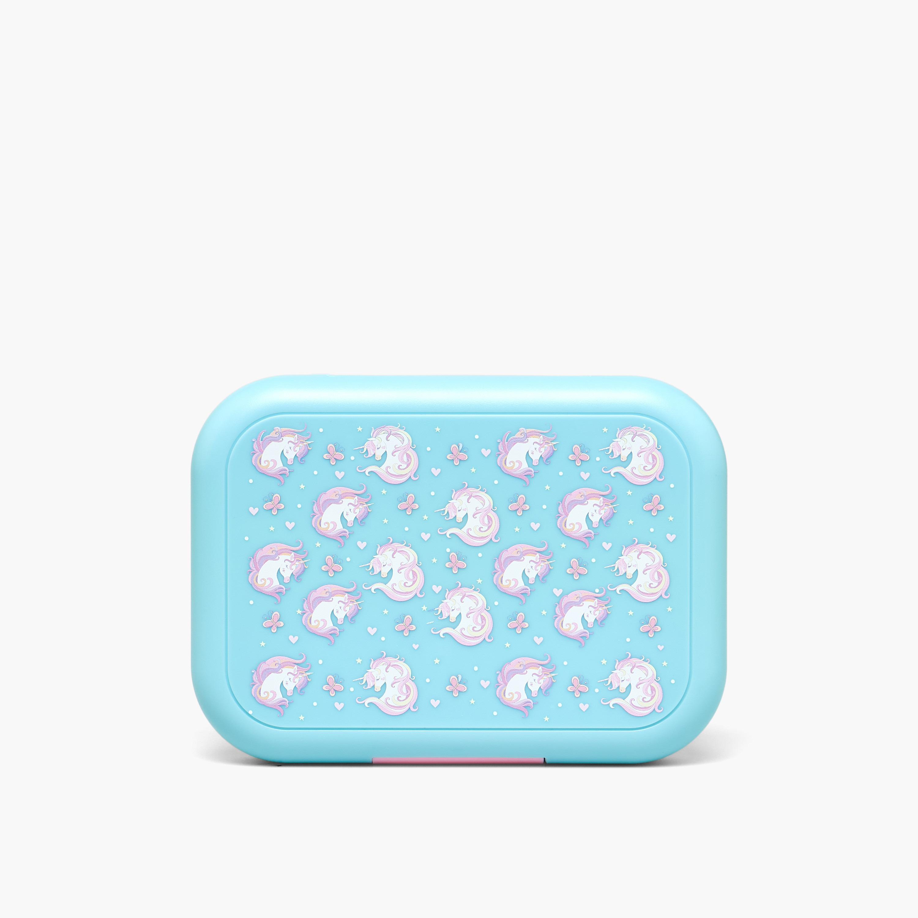علبة طعام بطبعة يونيكورن للبنات مع إغلاق بمشبك-school-lunchessentials-lunchboxes-image-3