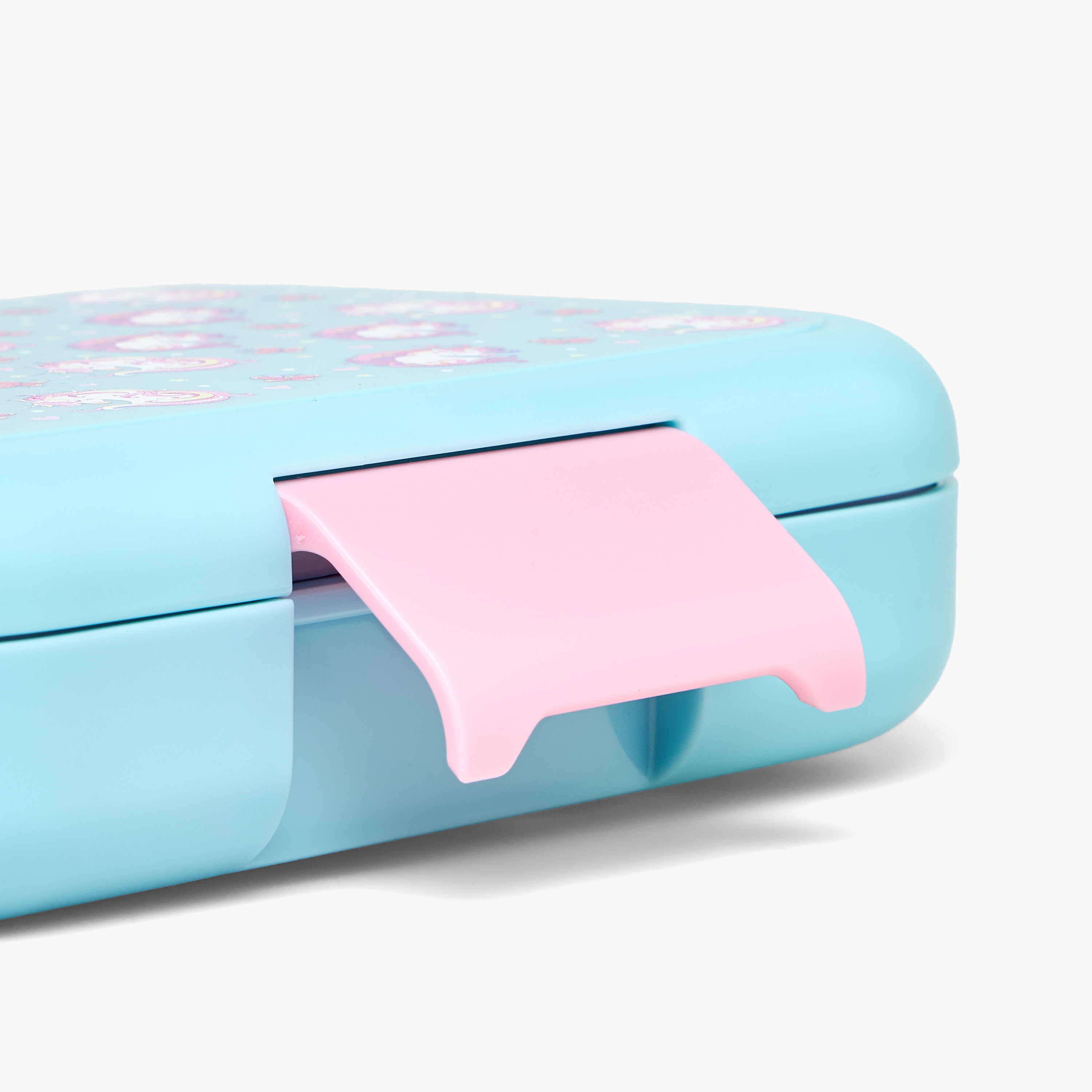 علبة طعام بطبعة يونيكورن للبنات مع إغلاق بمشبك-school-lunchessentials-lunchboxes-image-6