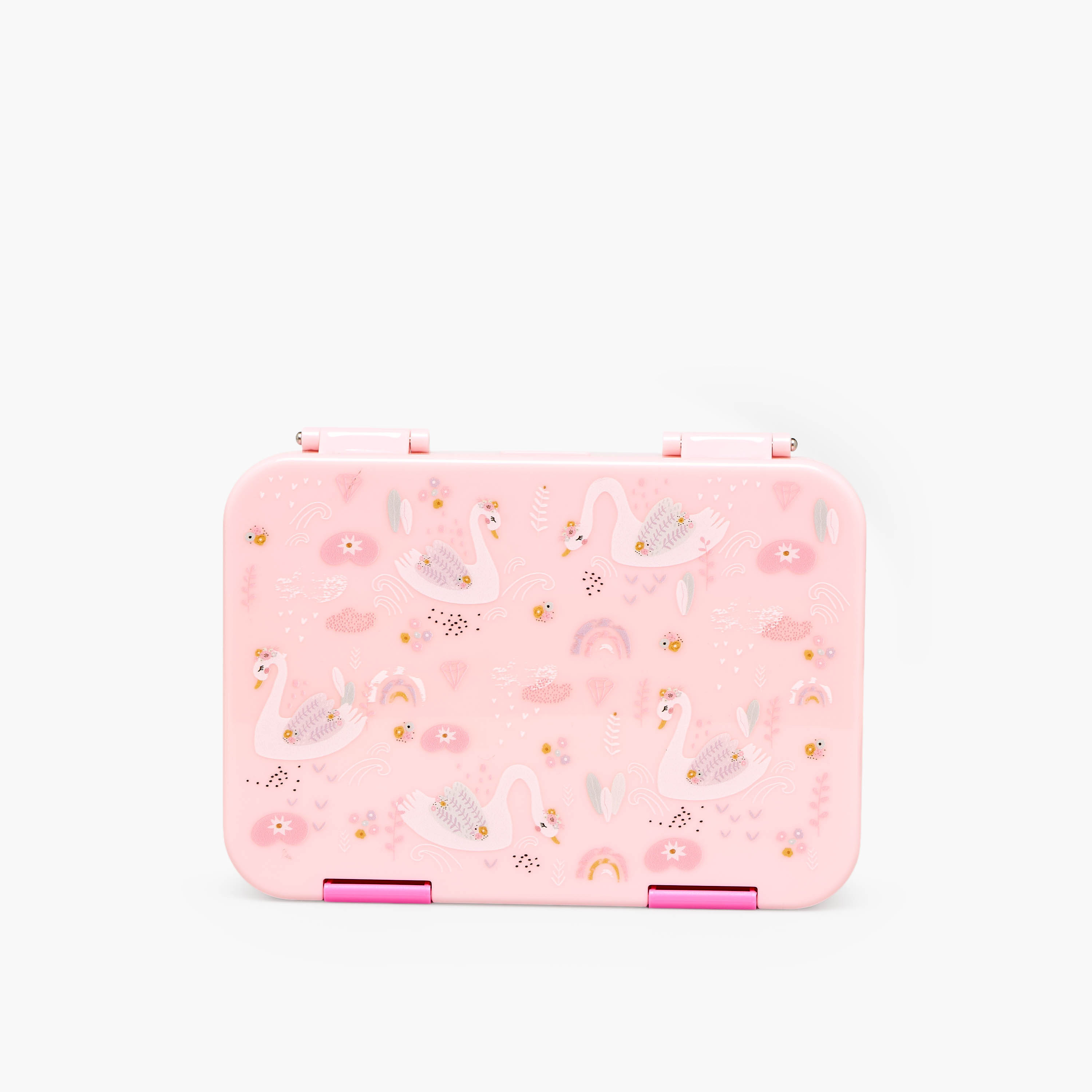 صندوق غداء بينتو بطبعات بجعة وغطاء بمشبك إغلاق من جونيورز - 750 مل-school-lunchessentials-lunchboxes-image-3