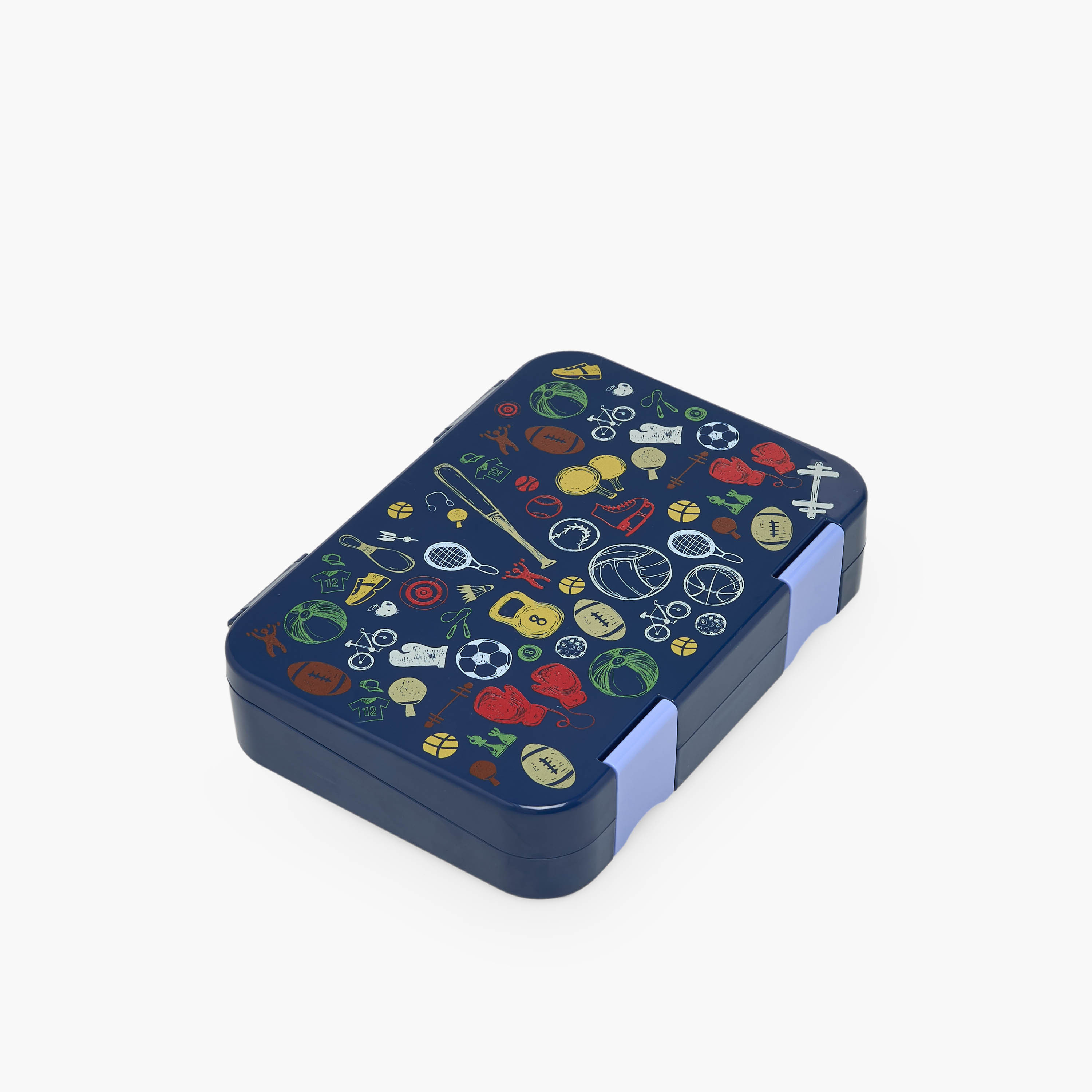 Juniors Sports Print Bento Lunch Box for Boys with Clip Lock Lid - 750 ml-school-lunchessentials-lunchboxes-image-1