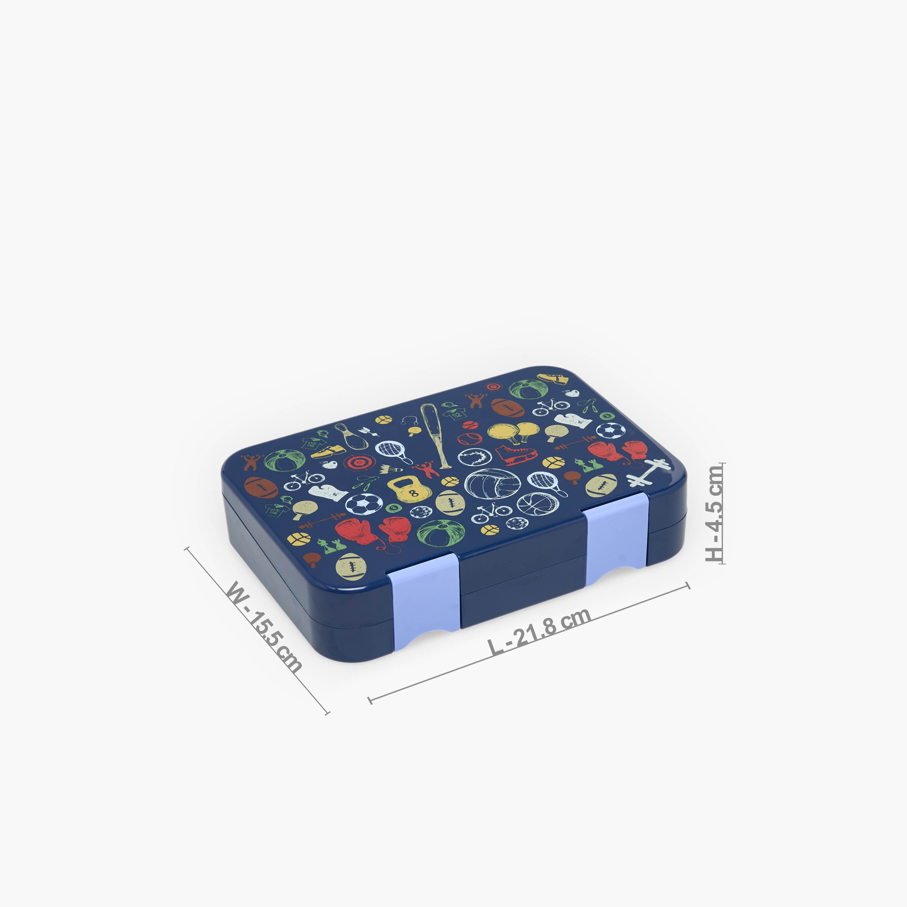 Juniors Sports Print Bento Lunch Box for Boys with Clip Lock Lid - 750 ml-school-lunchessentials-lunchboxes-image-11