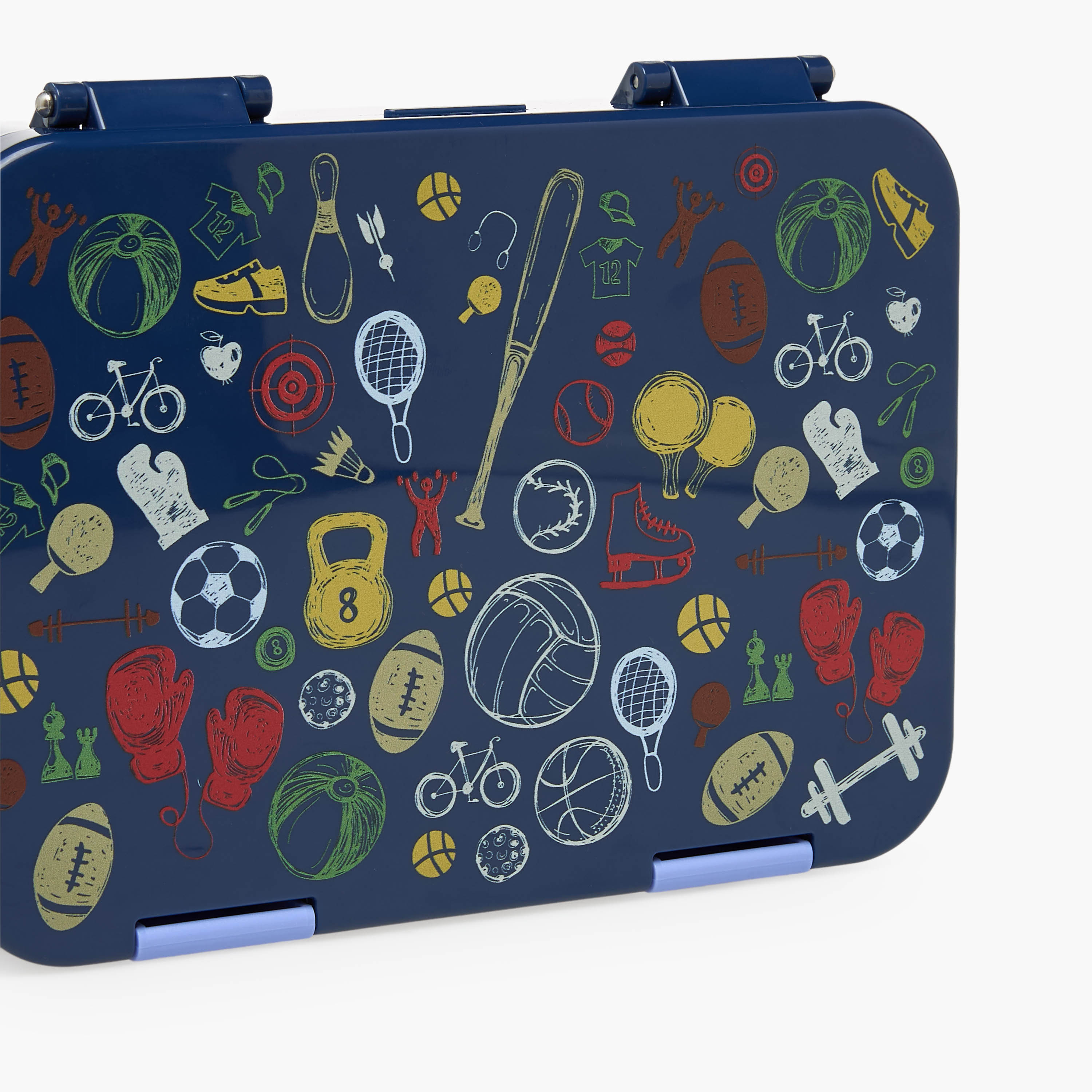 Juniors Sports Print Bento Lunch Box for Boys with Clip Lock Lid - 750 ml-school-lunchessentials-lunchboxes-image-5