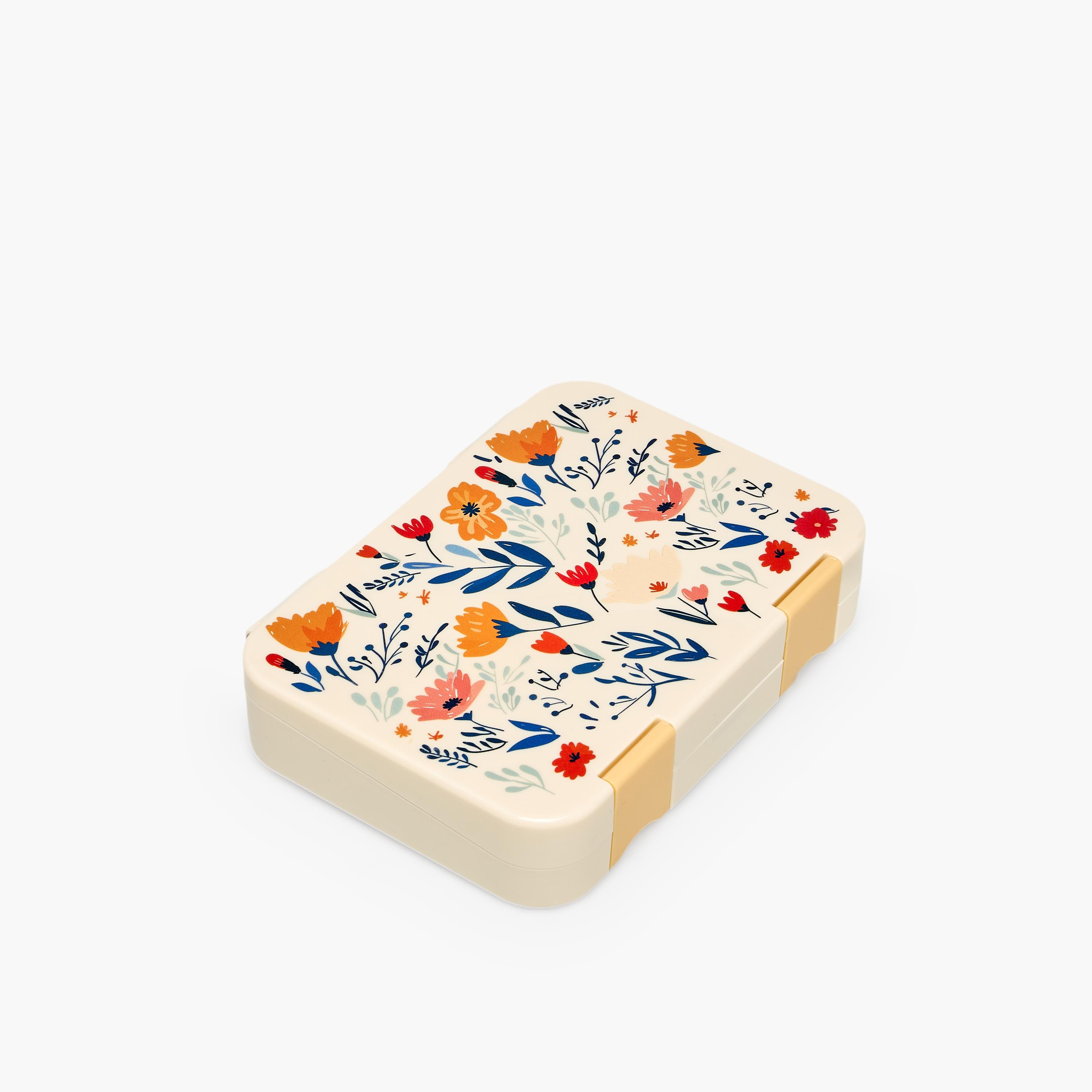 Juniors Floral Print Bento Lunch Box for Girls with Clip Lock Lid - 750 ml-school-lunchessentials-lunchboxes-image-1