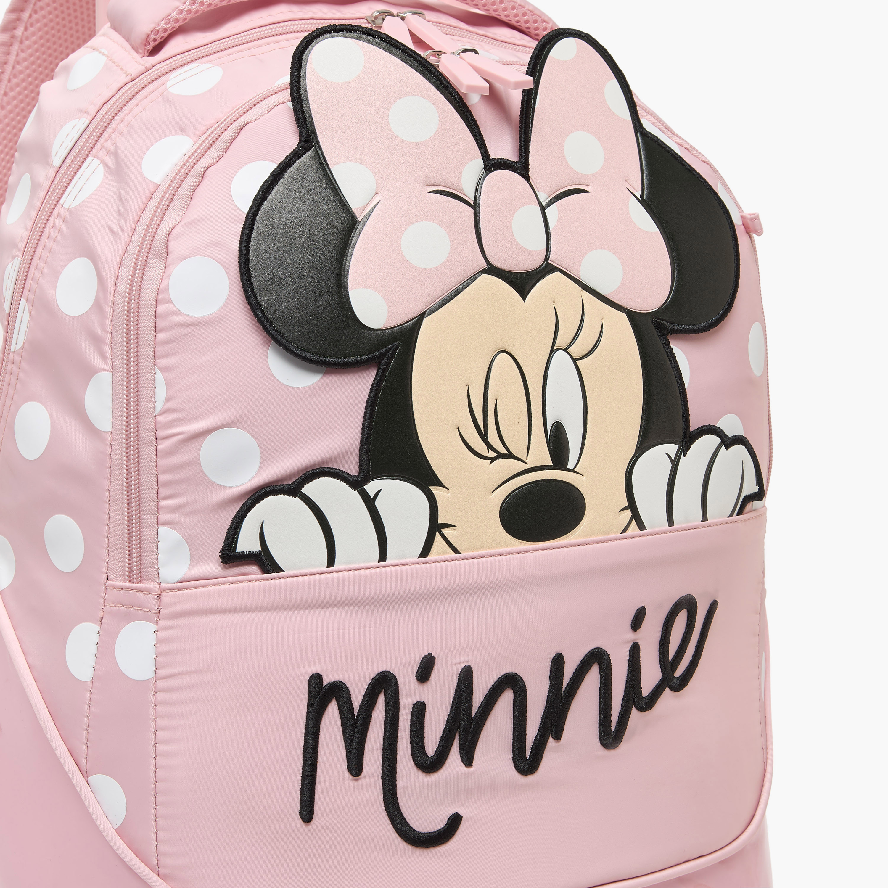 Disney Minnie Mouse Applique Trolley Bag for Girls 5-8 Years Retractable Handle - 16 inches-school-bagsandbackpacks-trolleybags-image-4