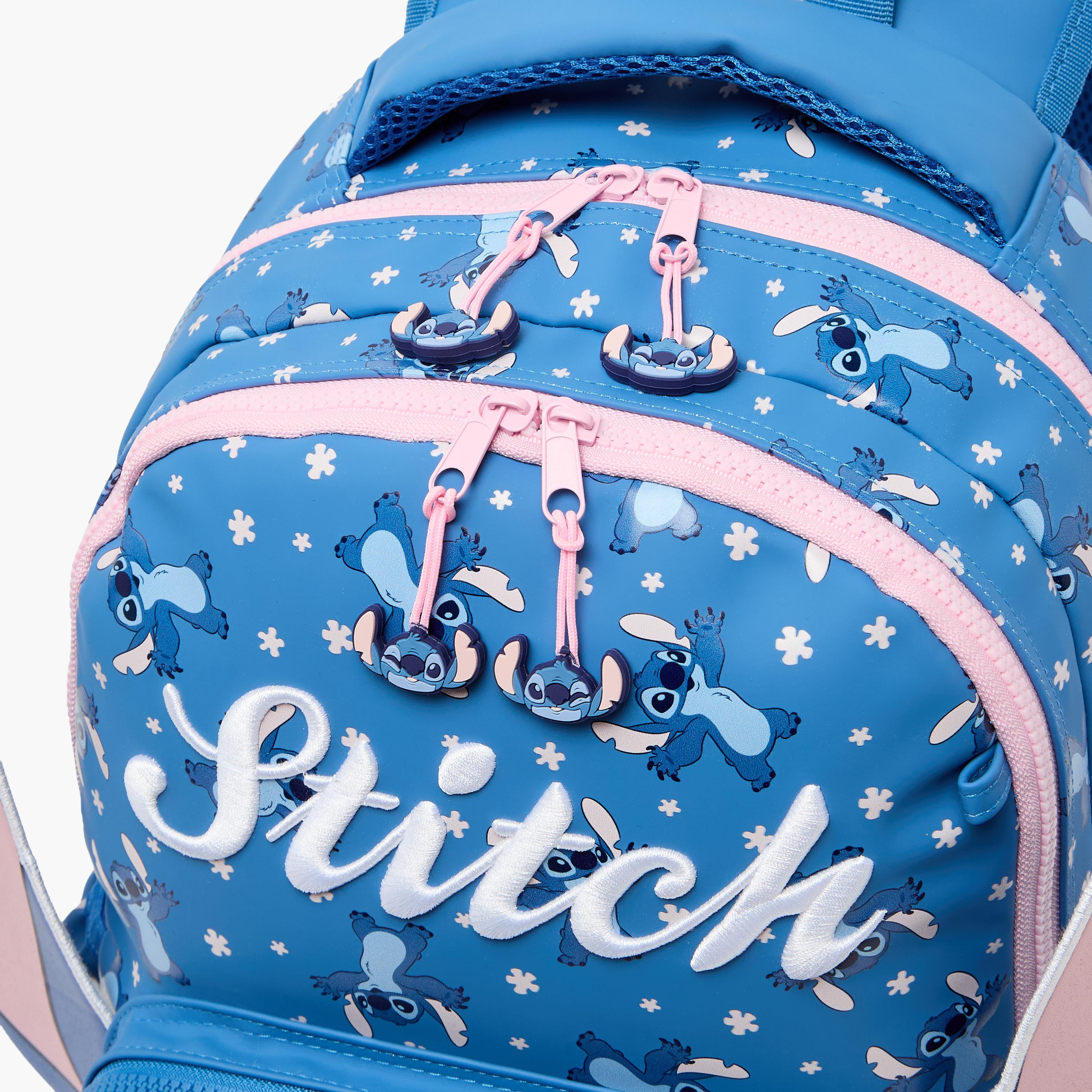 Disney Stitch Print Backpack for Girls 5-8 Years with Adjustable Shoulder Straps - 16 inches-school-bagsandbackpacks-backpacks-image-6