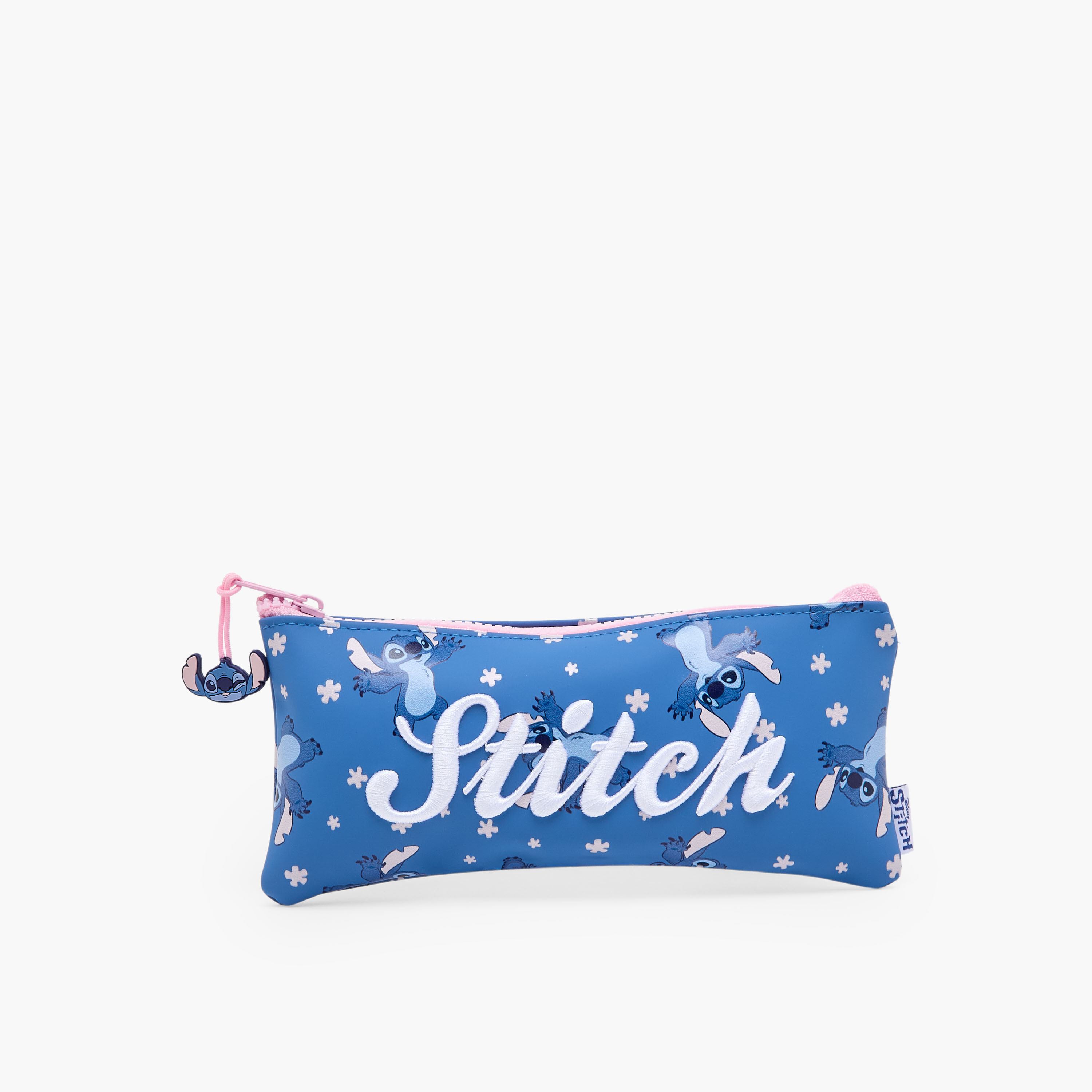 Disney Stitch Print Pencil Pouch with Zip Closure-school-stationery-pencilcases-image-1