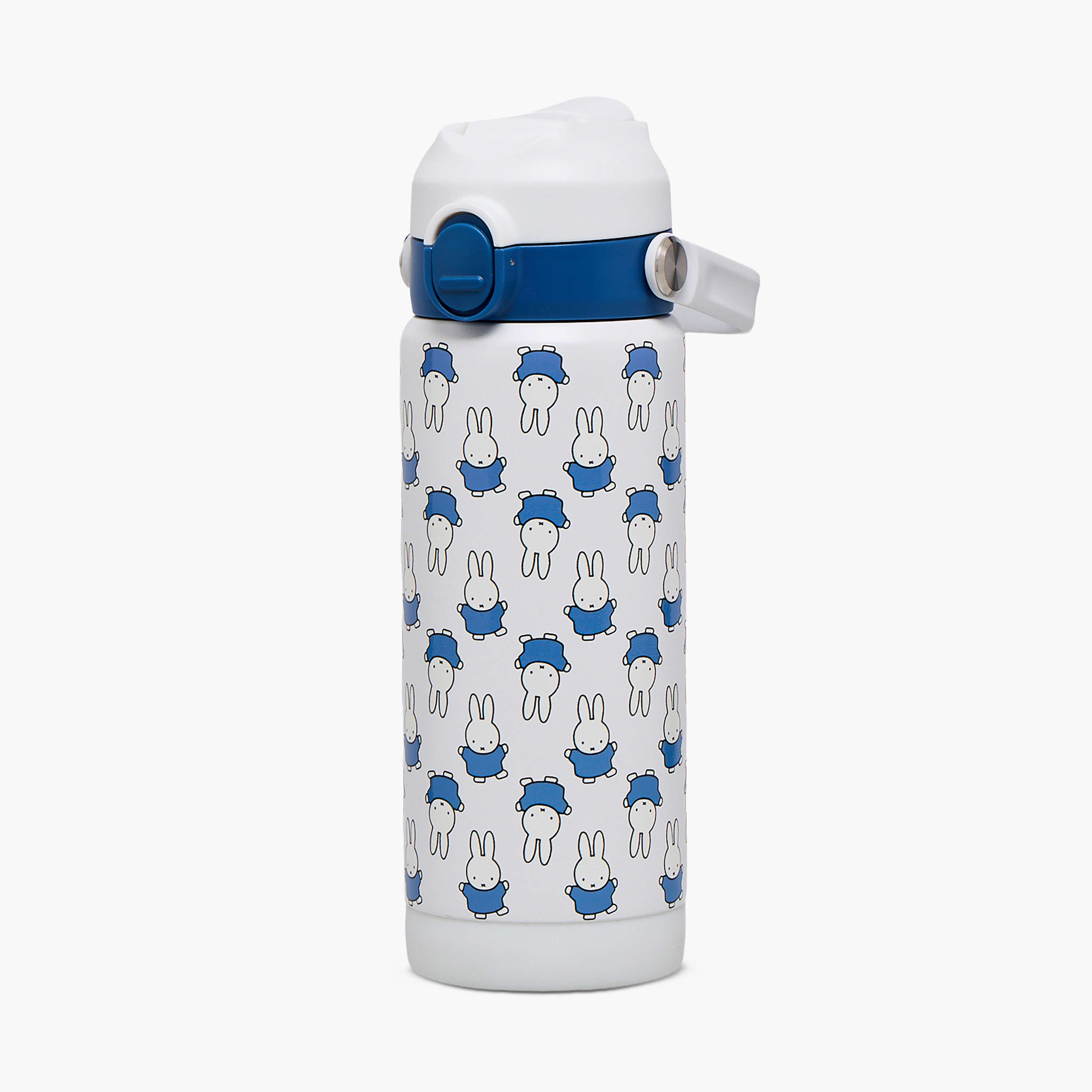 Mercis Miffy Print Stainless Steel Water Bottle with Spout and Lid-school-waterbottles-image-1