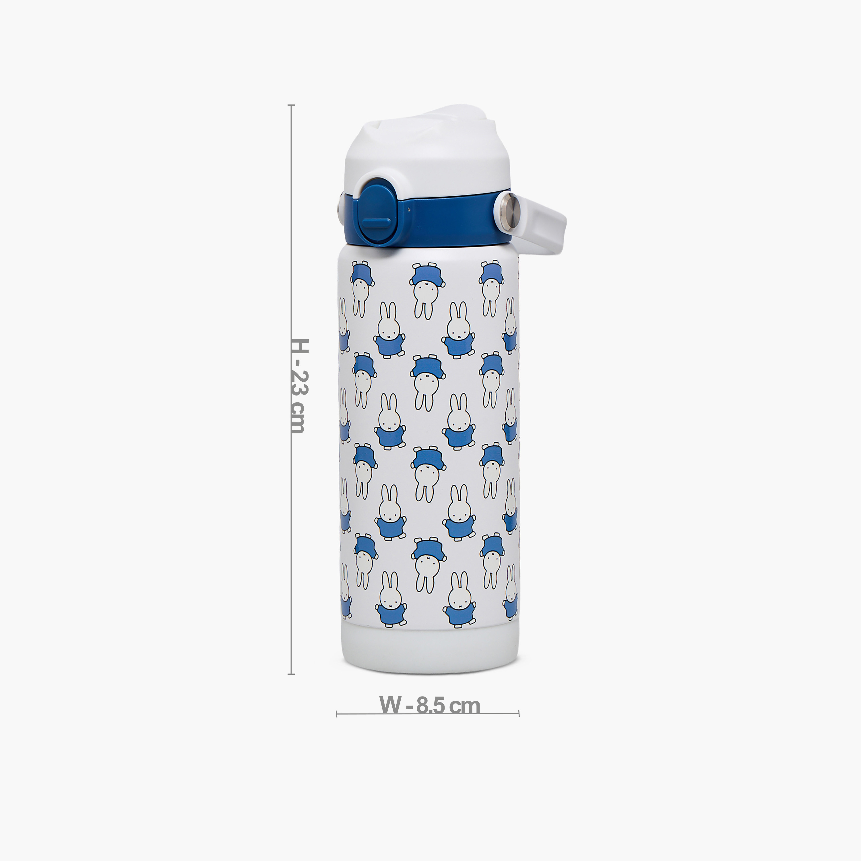 Mercis Miffy Print Stainless Steel Water Bottle with Spout and Lid-school-waterbottles-image-3