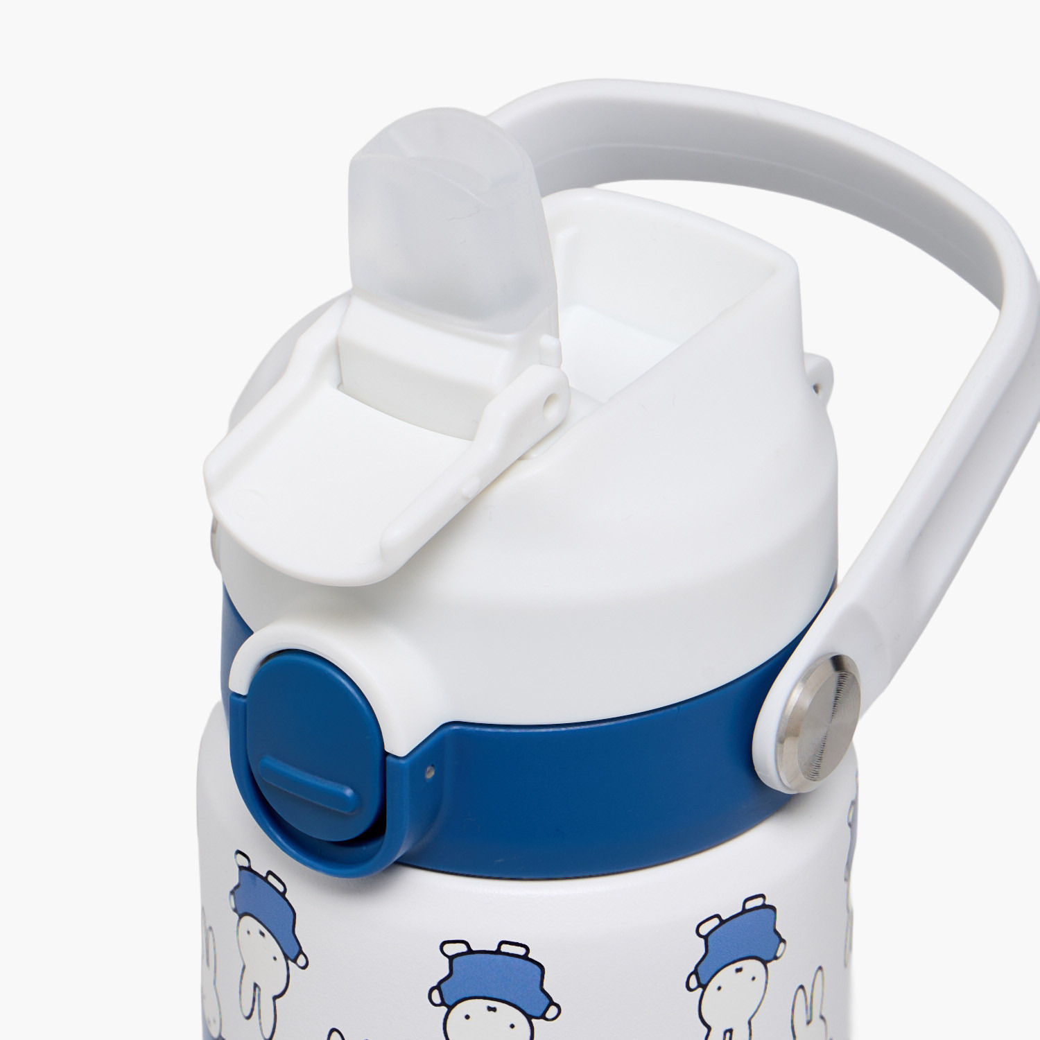 Mercis Miffy Print Stainless Steel Water Bottle with Spout and Lid-school-waterbottles-image-6