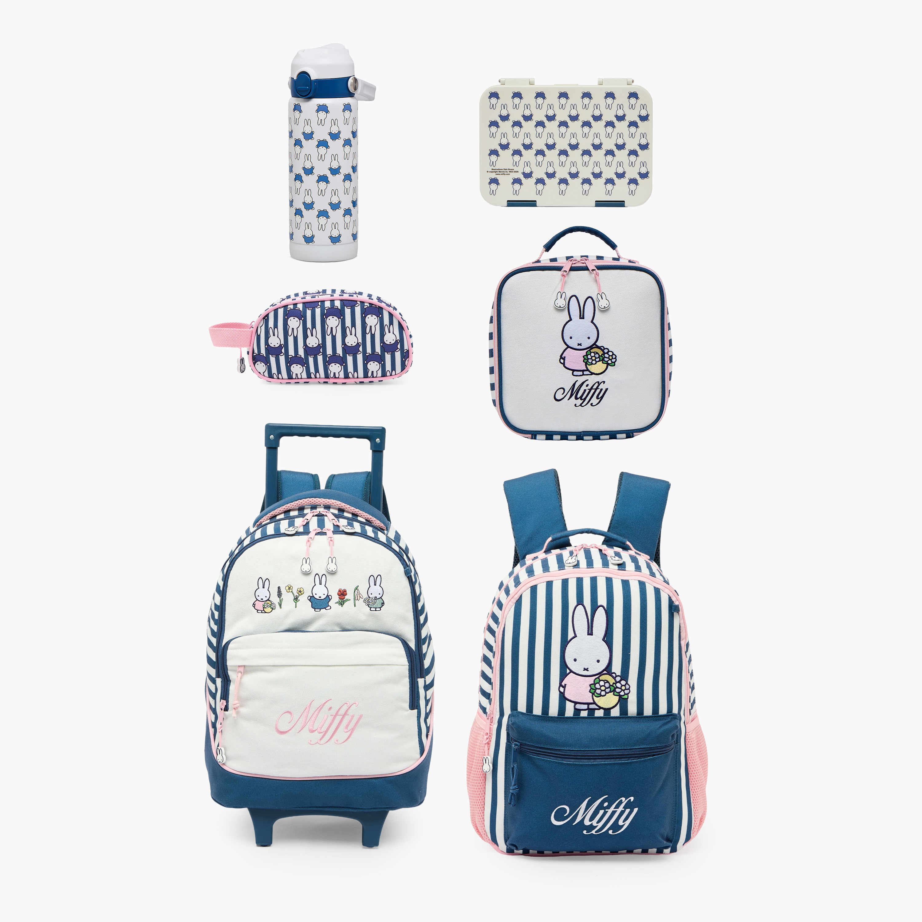 Mercis Miffy Print Stainless Steel Water Bottle with Spout and Lid-school-waterbottles-image-9
