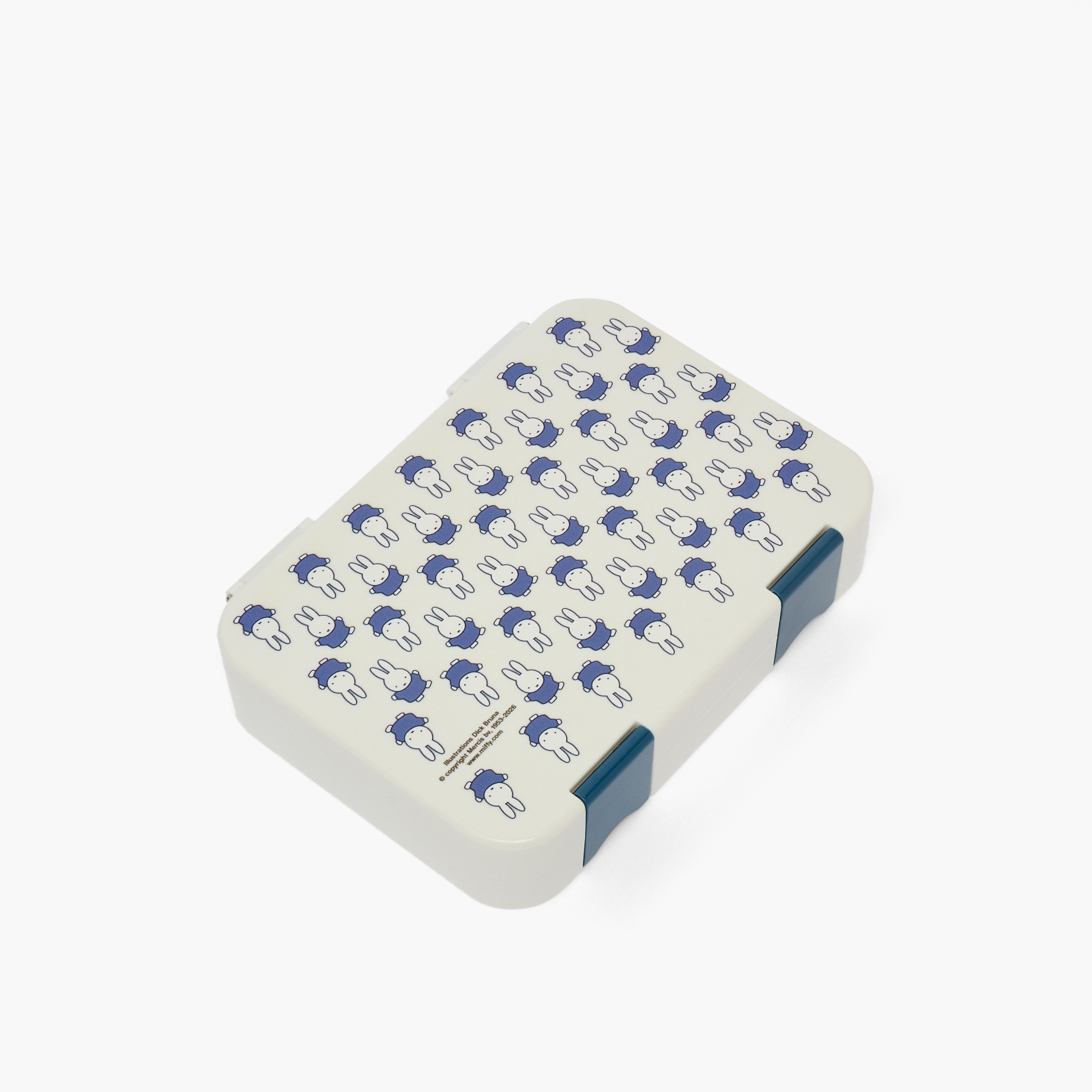 Mercis Miffy Print Bento Lunch Box for Boys with Clip Lock Lid-school-lunchessentials-lunchboxes-image-1