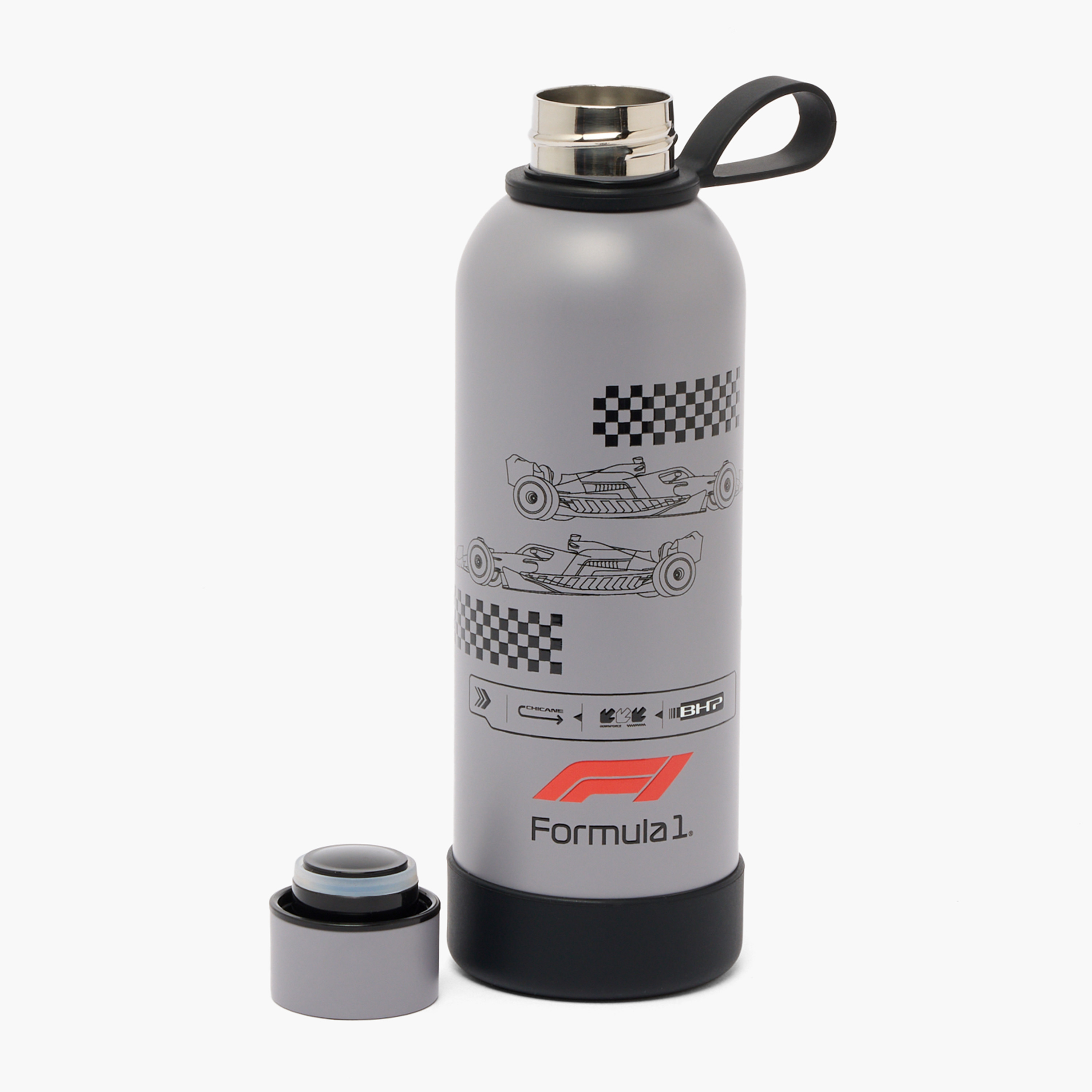 Formula One Racing Stainless Steel Water Bottle-school-waterbottles-image-2