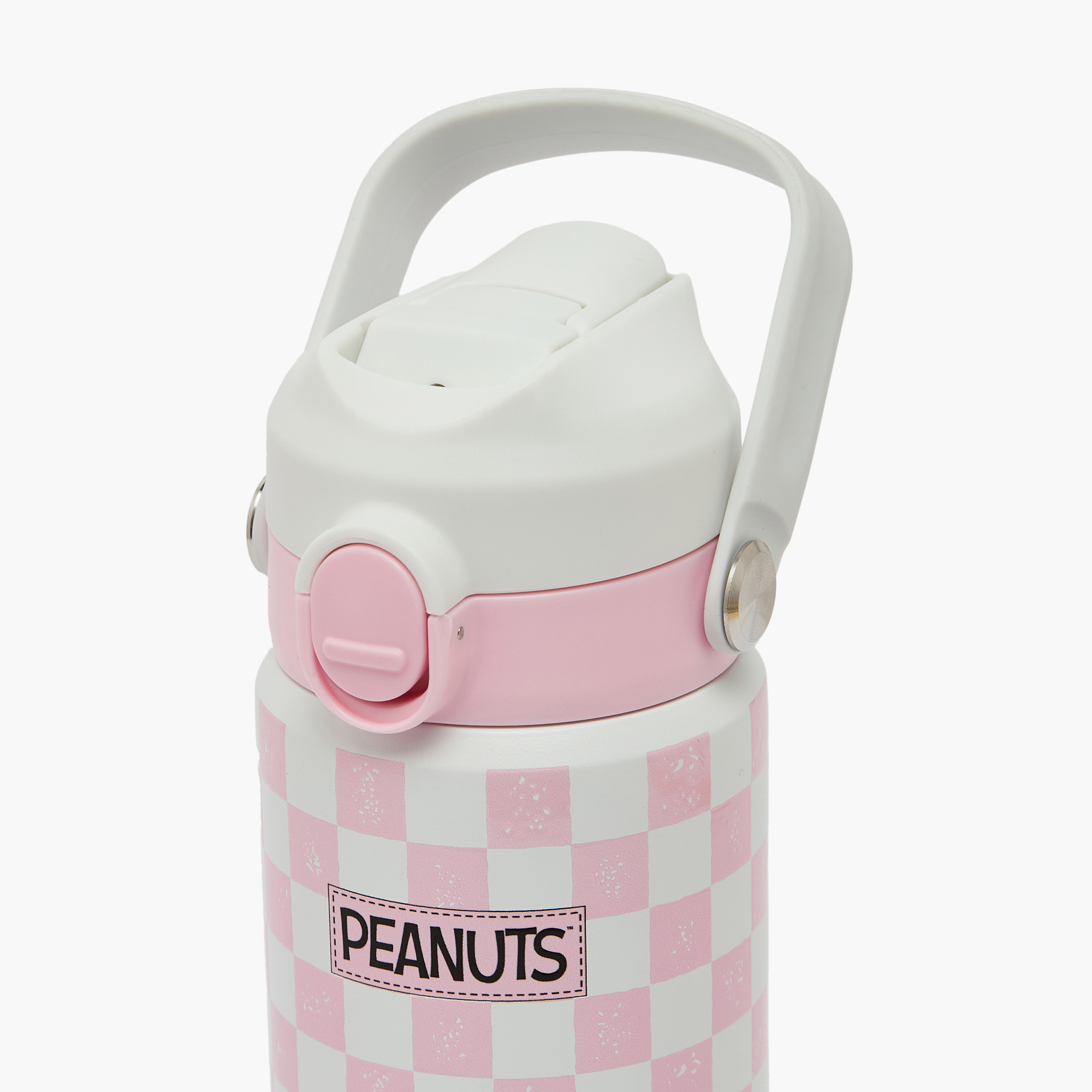 قارورة مياه ستانلس ستيل بفوهة قلابة ومقبض وطبعات من بيناتس - 500 مل-school-waterbottles-image-4