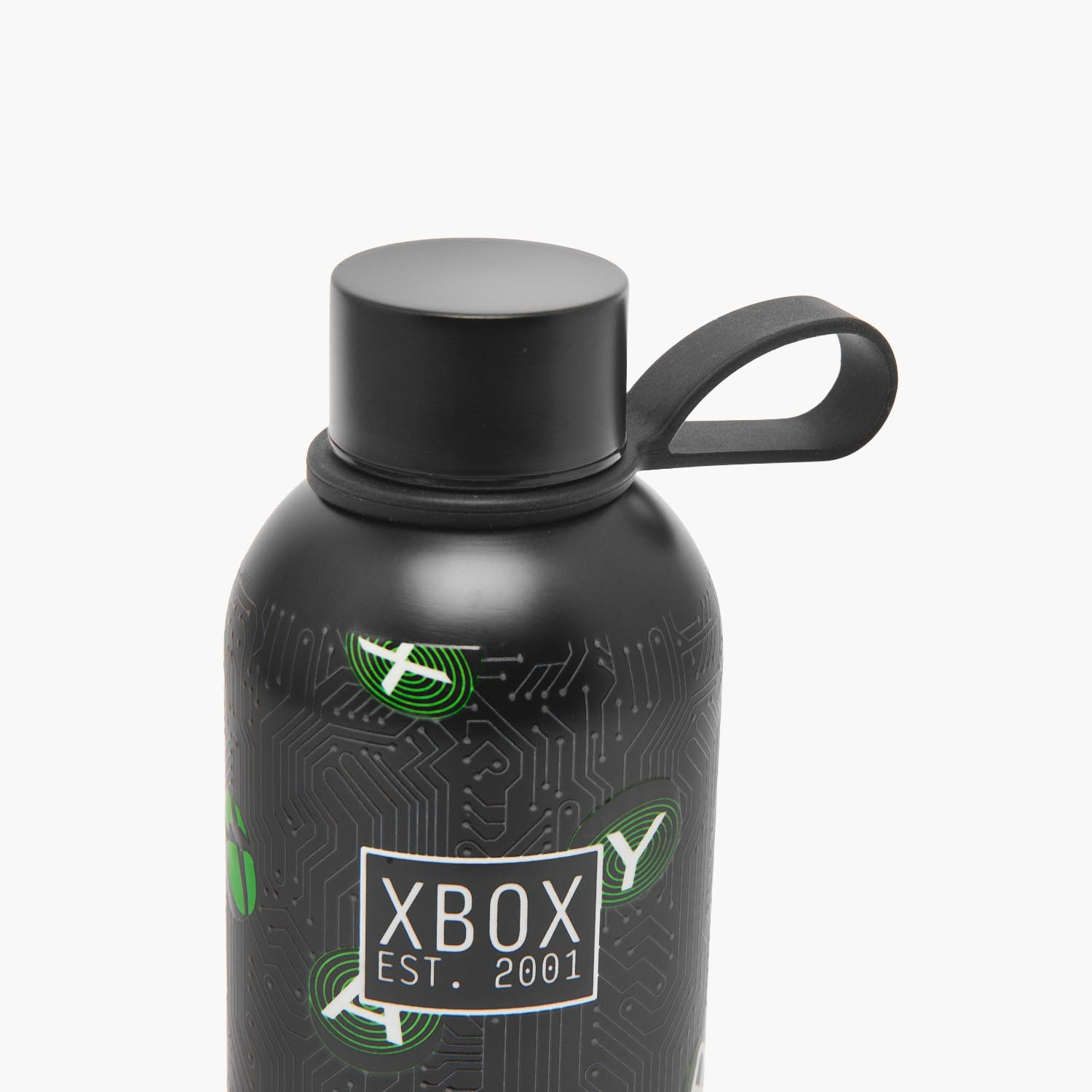 قارورة مياه ستانلس ستيل بطبعات أكس بوكس وحلقة مقبض من مايكروسوفت-school-waterbottles-image-4