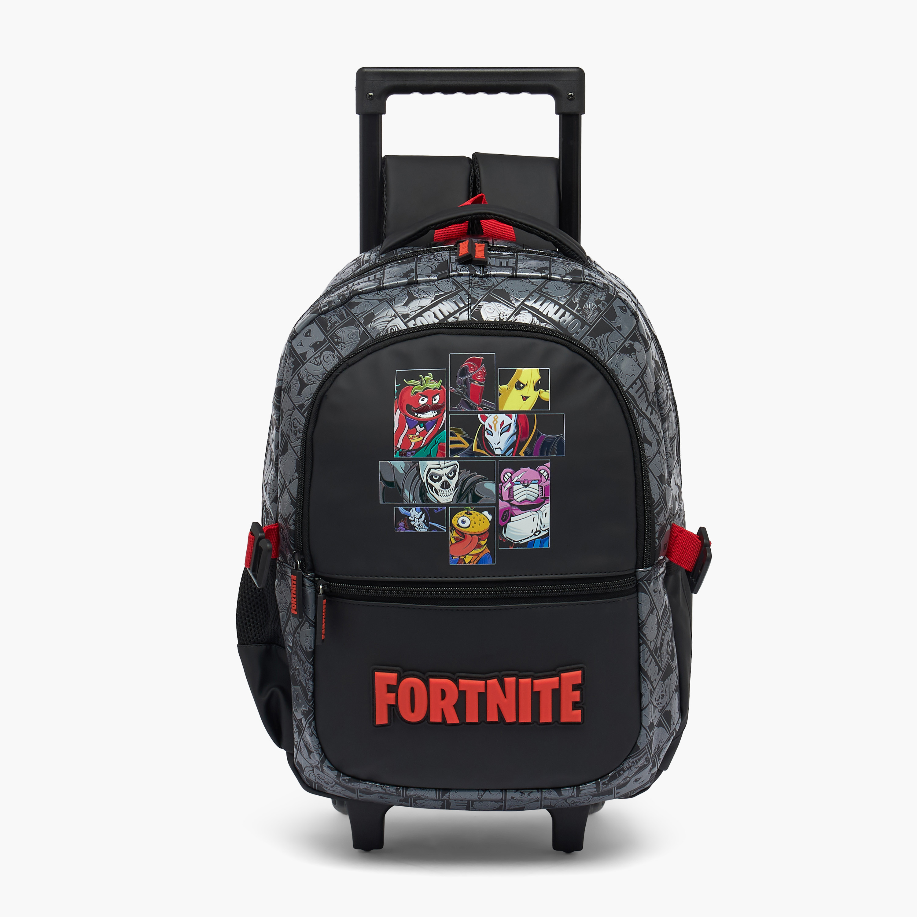 Fortnite Printed Trolley Bag for Boys 5-8 Years Retractable Handle - 16 inches-school-bagsandbackpacks-trolleybags-image-2