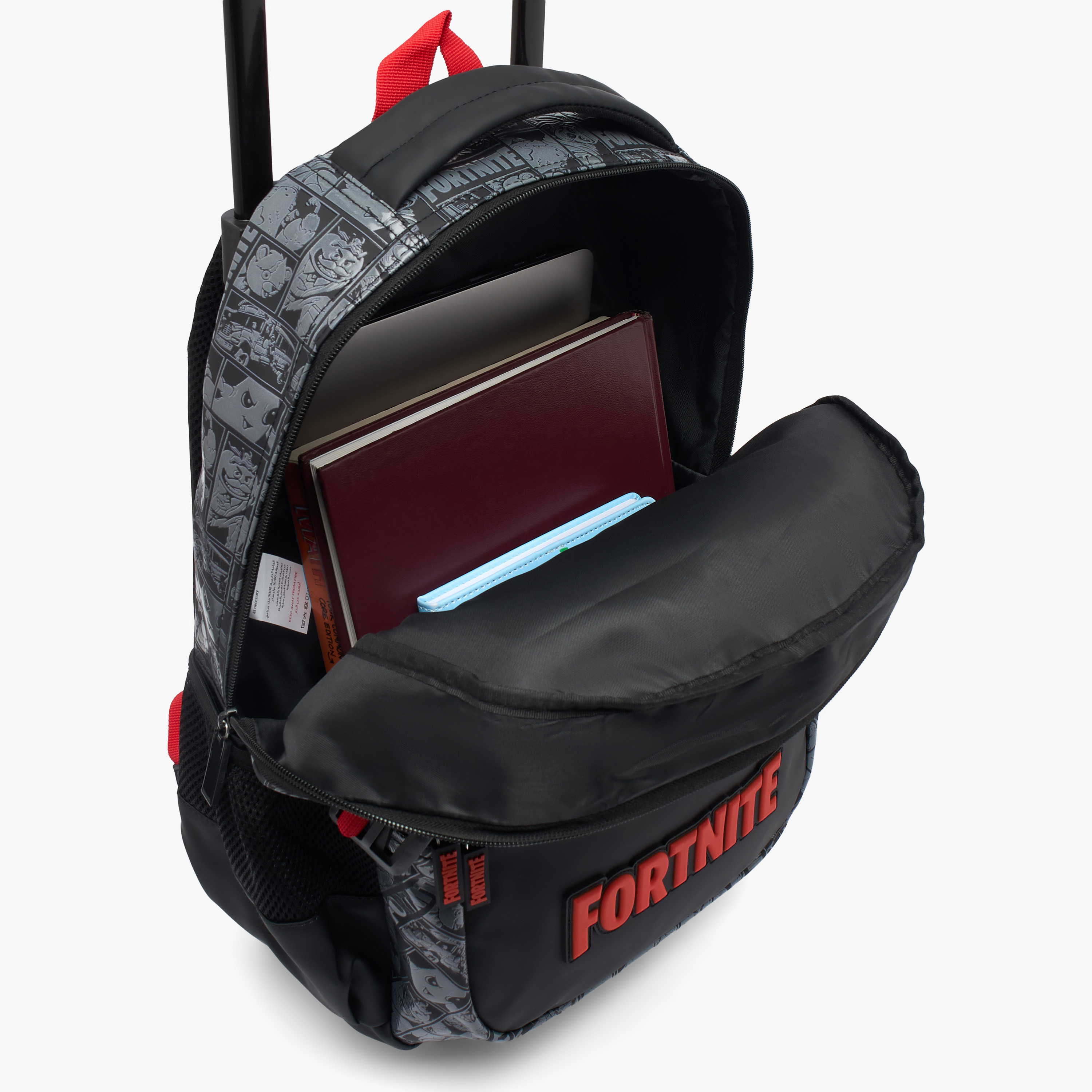 Fortnite Printed Trolley Bag for Boys 5-8 Years Retractable Handle - 16 inches-school-bagsandbackpacks-trolleybags-image-8