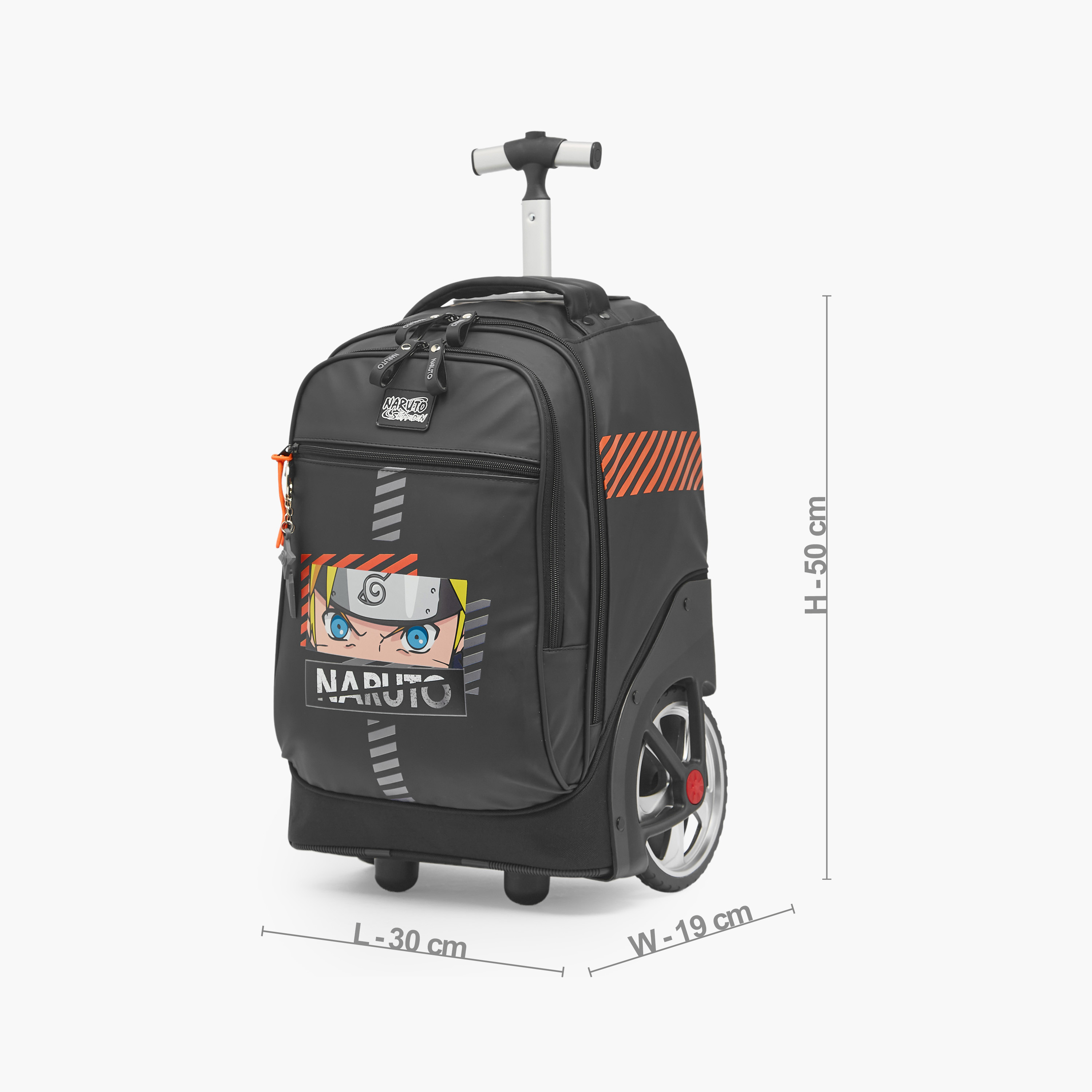 شنطة ترولي بطبعات وبقسم لابتوب للأولاد 8-12 سنة من تي في طوكيو - 18 بوصة-school-bagsandbackpacks-trolleybags-image-7