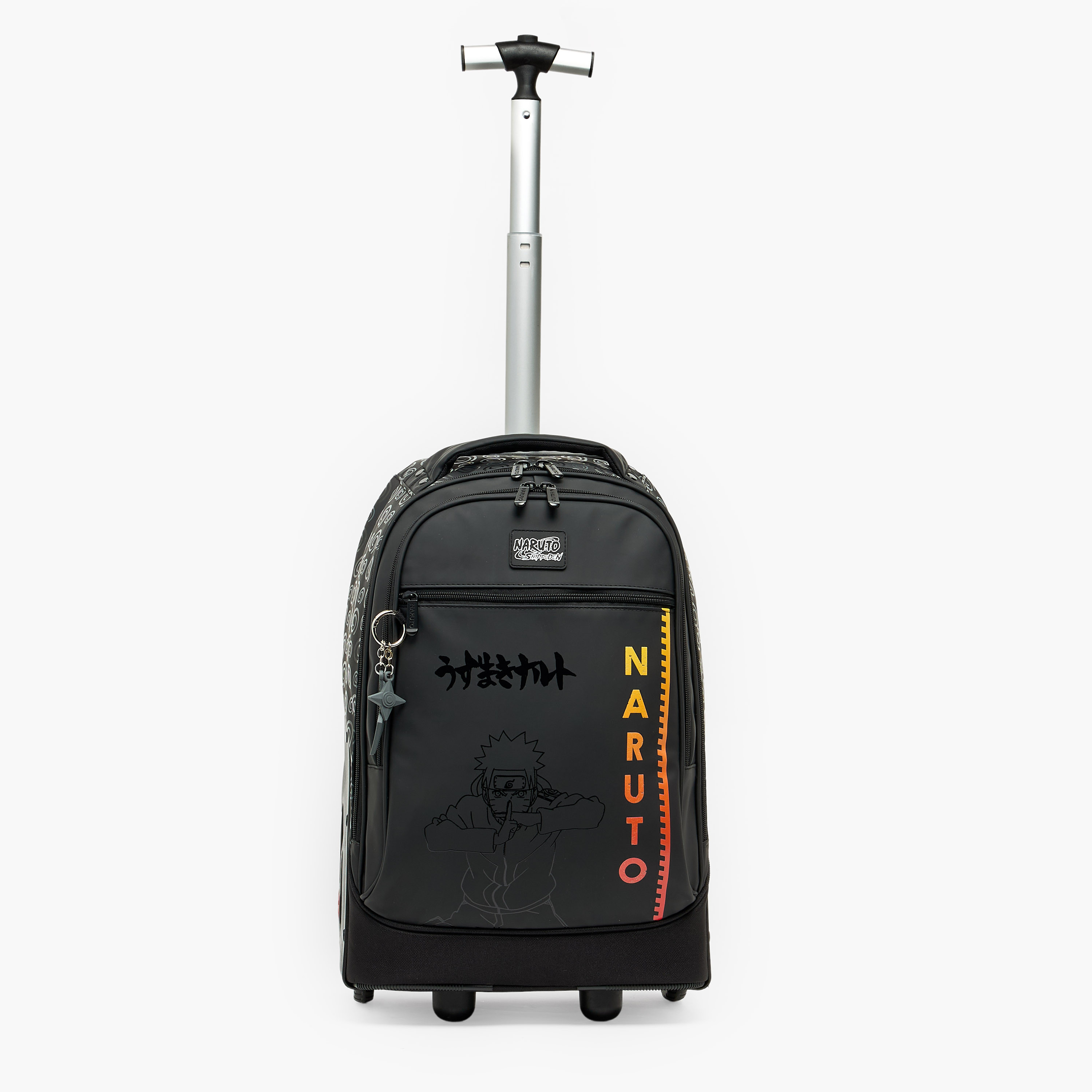 Naruto Printed Trolley Bag for Boys 8-12 Years Retractable Handle - 16 inches-school-bagsandbackpacks-trolleybags-image-4
