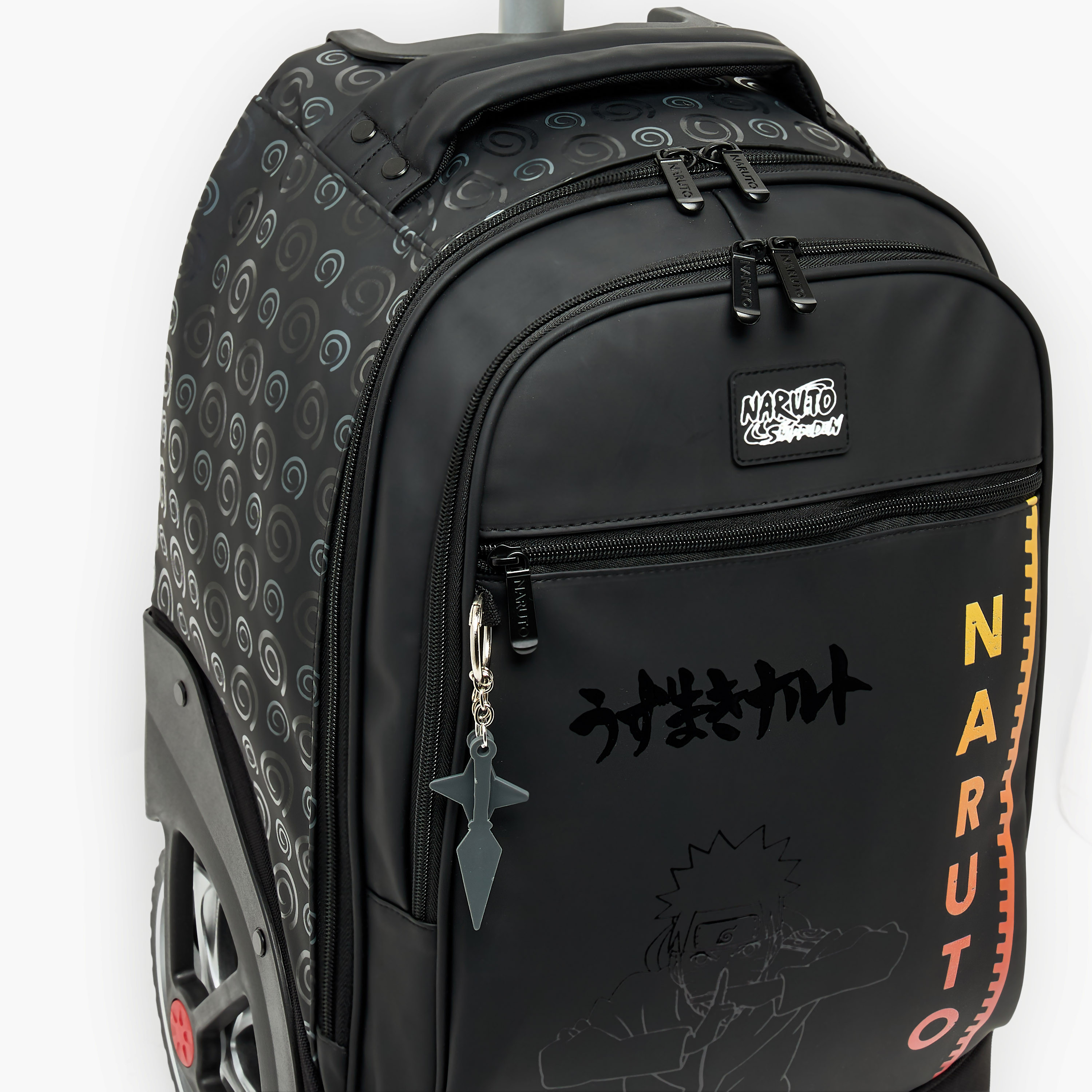 Naruto Printed Trolley Bag for Boys 8-12 Years Retractable Handle - 16 inches-school-bagsandbackpacks-trolleybags-image-5