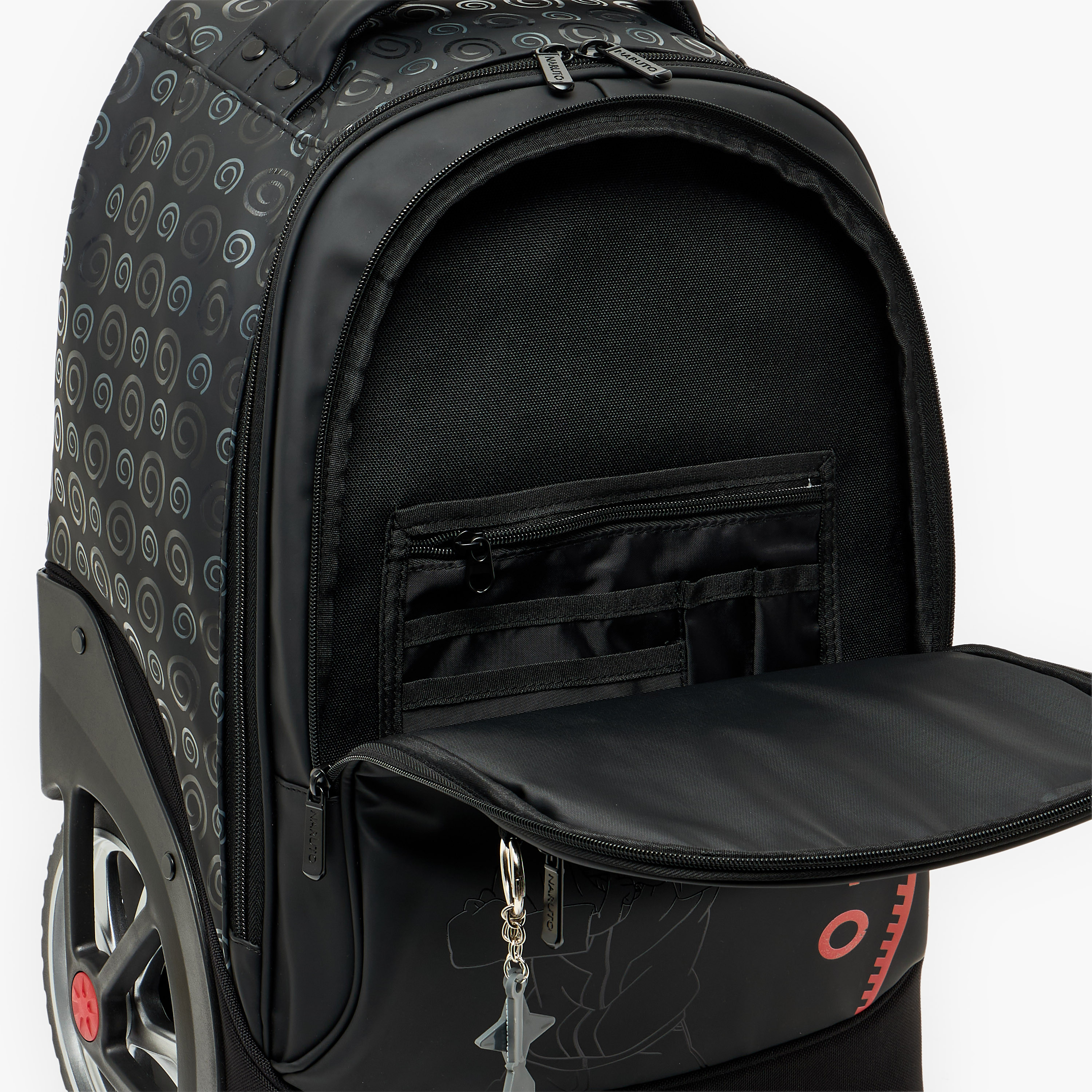 Naruto Printed Trolley Bag for Boys 8-12 Years Retractable Handle - 16 inches-school-bagsandbackpacks-trolleybags-image-6