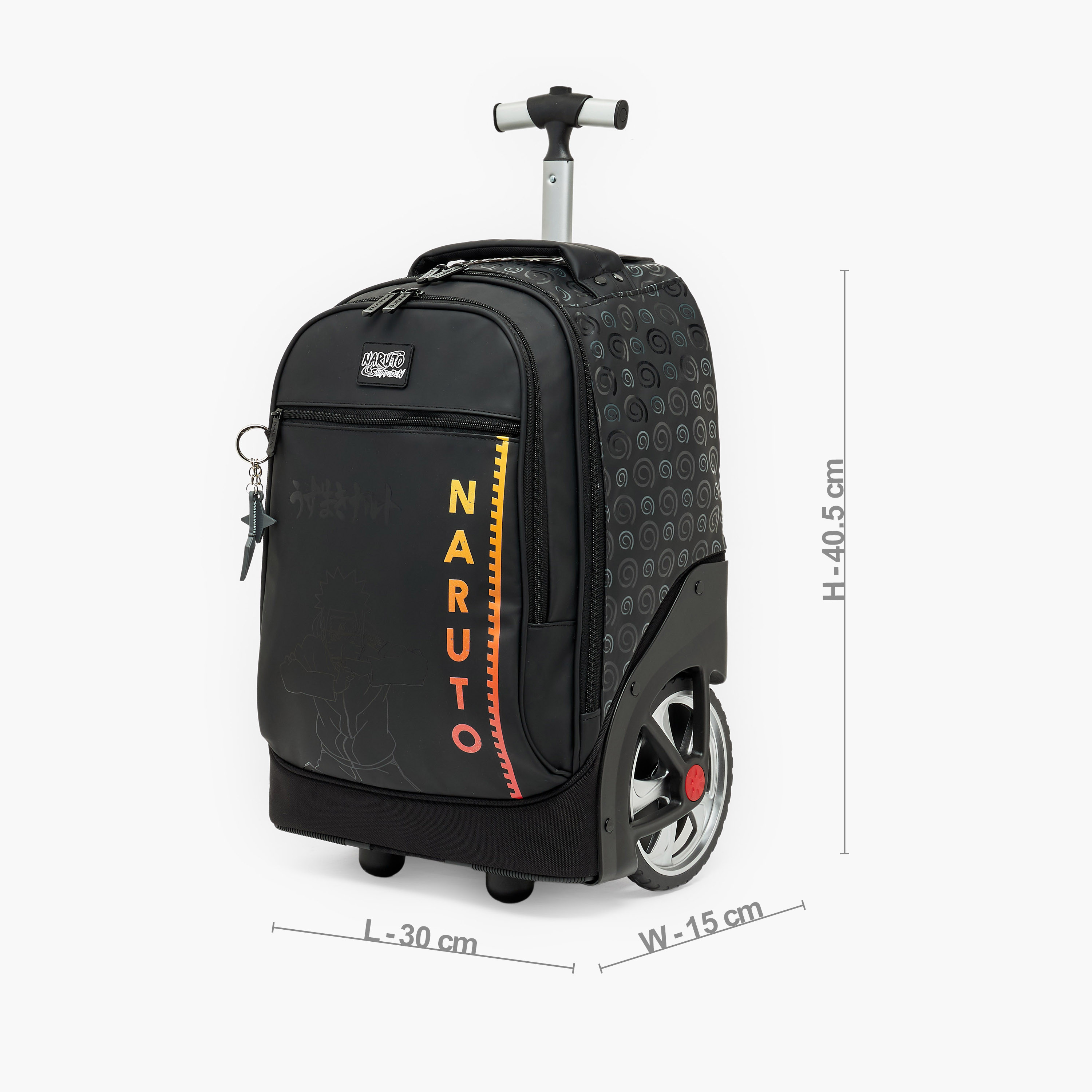 Naruto Printed Trolley Bag for Boys 8-12 Years Retractable Handle - 16 inches-school-bagsandbackpacks-trolleybags-image-8