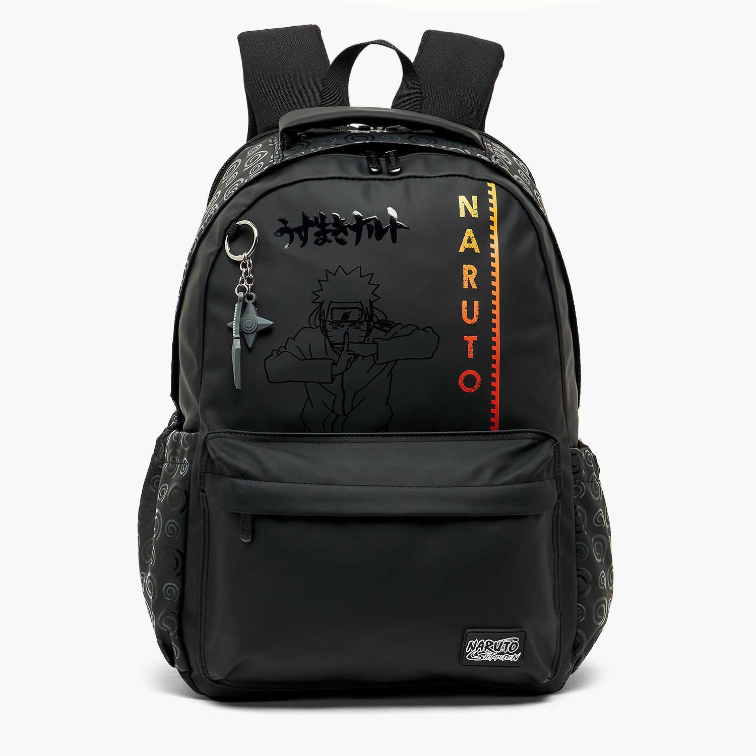 Naruto Print Backpack for Boys 8-13 Years with Padded Straps - 18 inches-school-bagsandbackpacks-backpacks-image-1