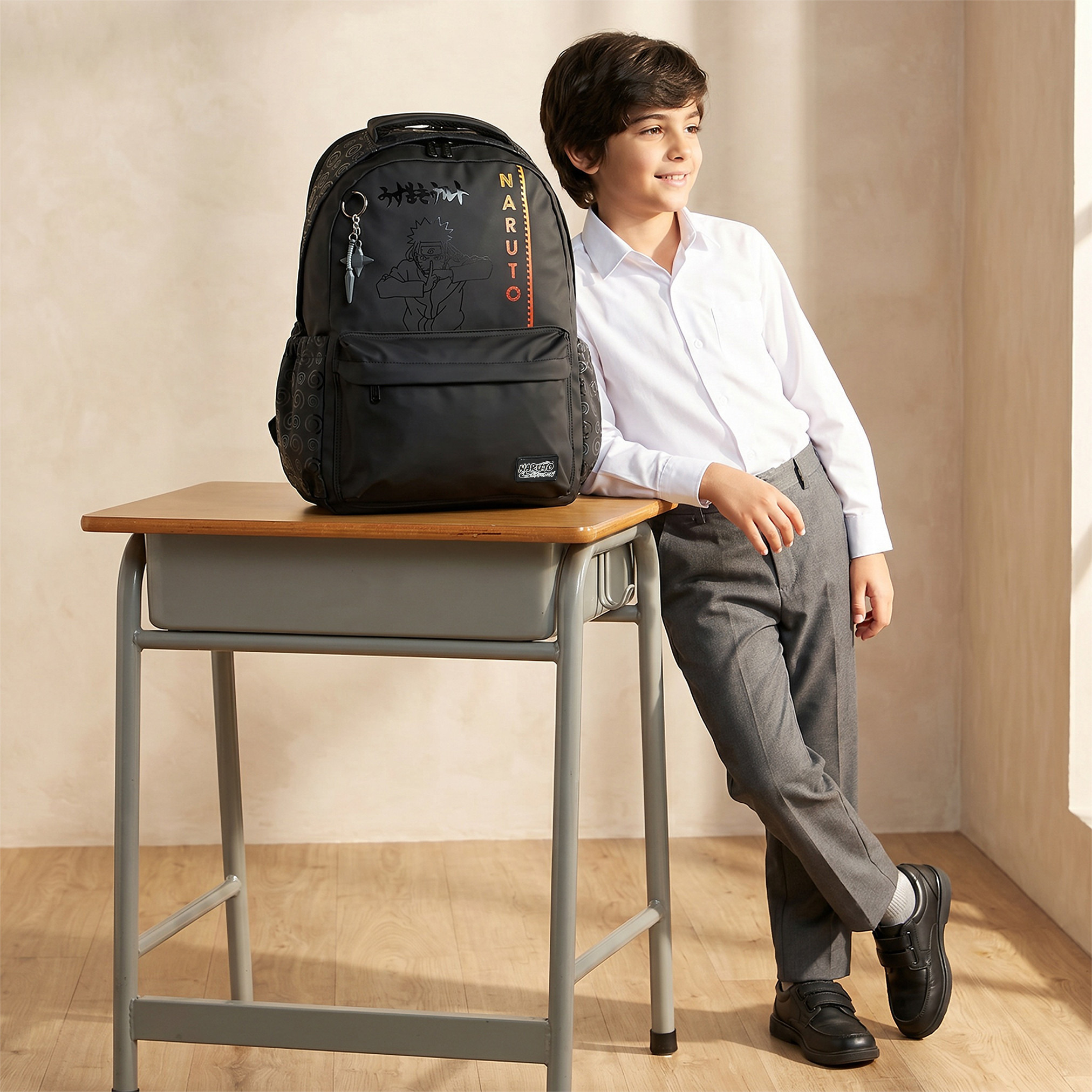 Naruto Print Backpack for Boys 8-13 Years with Padded Straps - 18 inches-school-bagsandbackpacks-backpacks-image-3