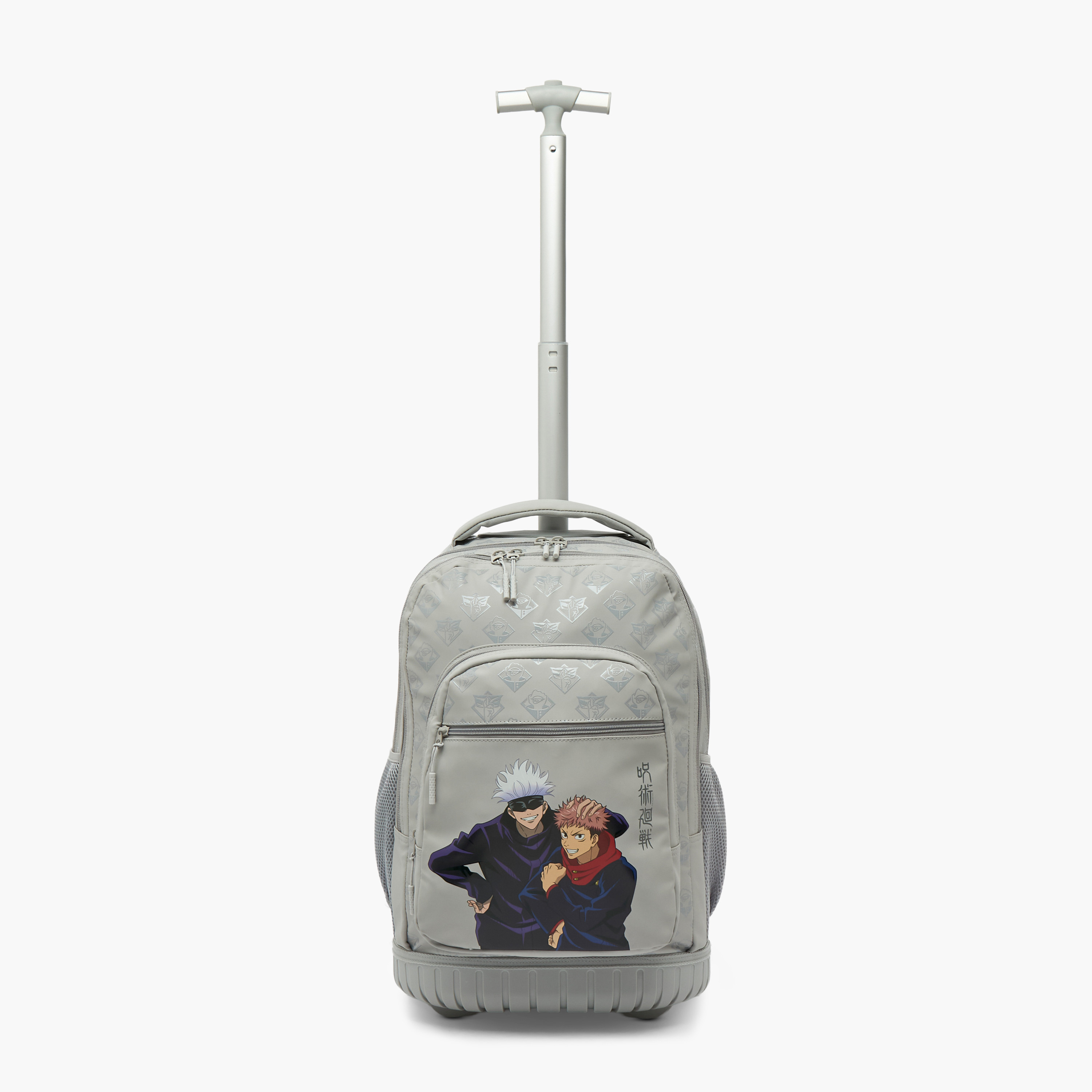 Jujutsu Kaisen Printed Trolley Bag for Boys 8-12 Years Retractable Handle - 16 inches-school-bagsandbackpacks-trolleybags-image-4