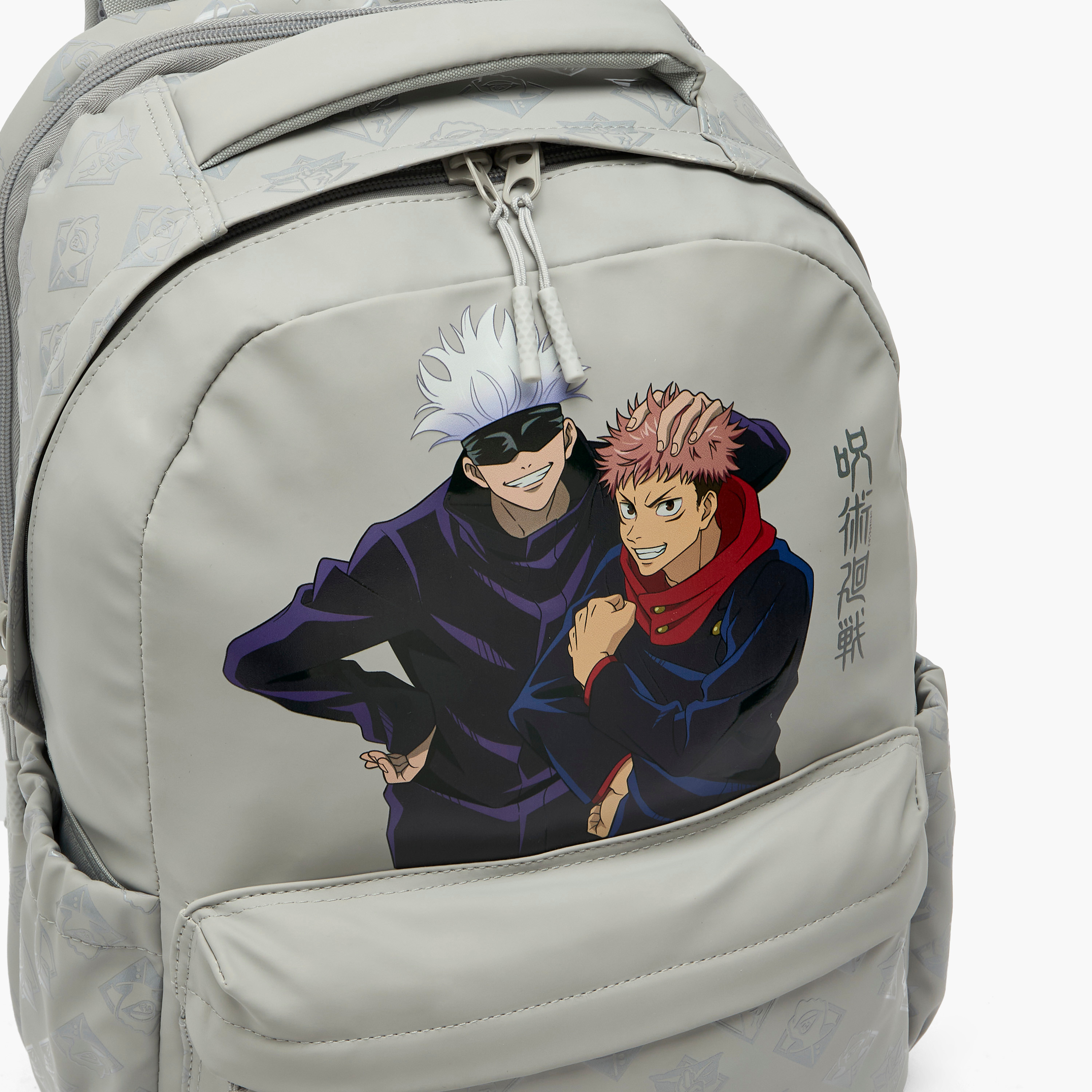Jujutsu Kaisen Satoru Gojo Print Backpack for Boys 8-13 Years with Padded Shoulder Straps-school-bagsandbackpacks-backpacks-image-4