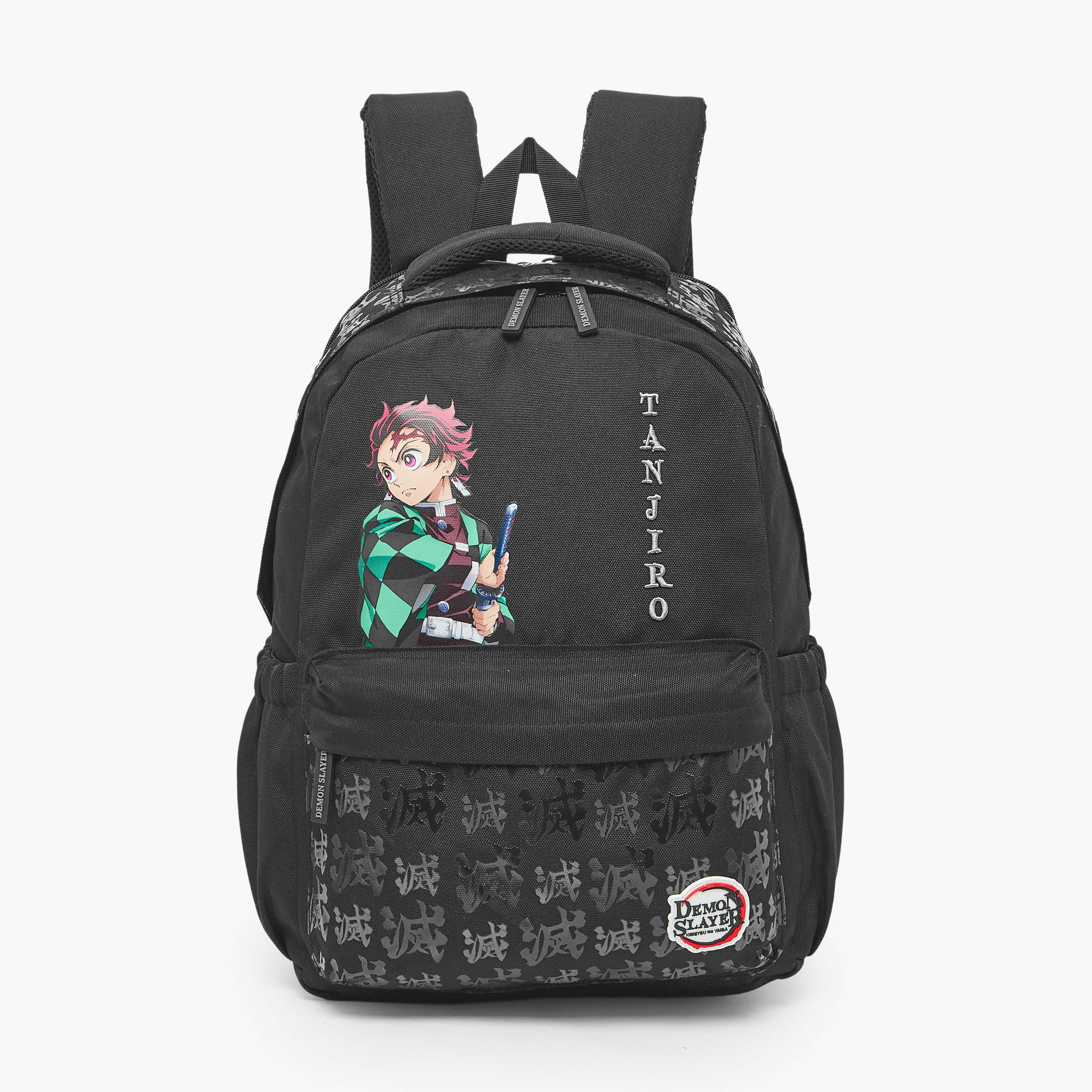 Demon Slayer Printed Backpack for Boys 8-13 Years with Adjustable Shoulder Straps - 17 inches-school-bagsandbackpacks-backpacks-image-1