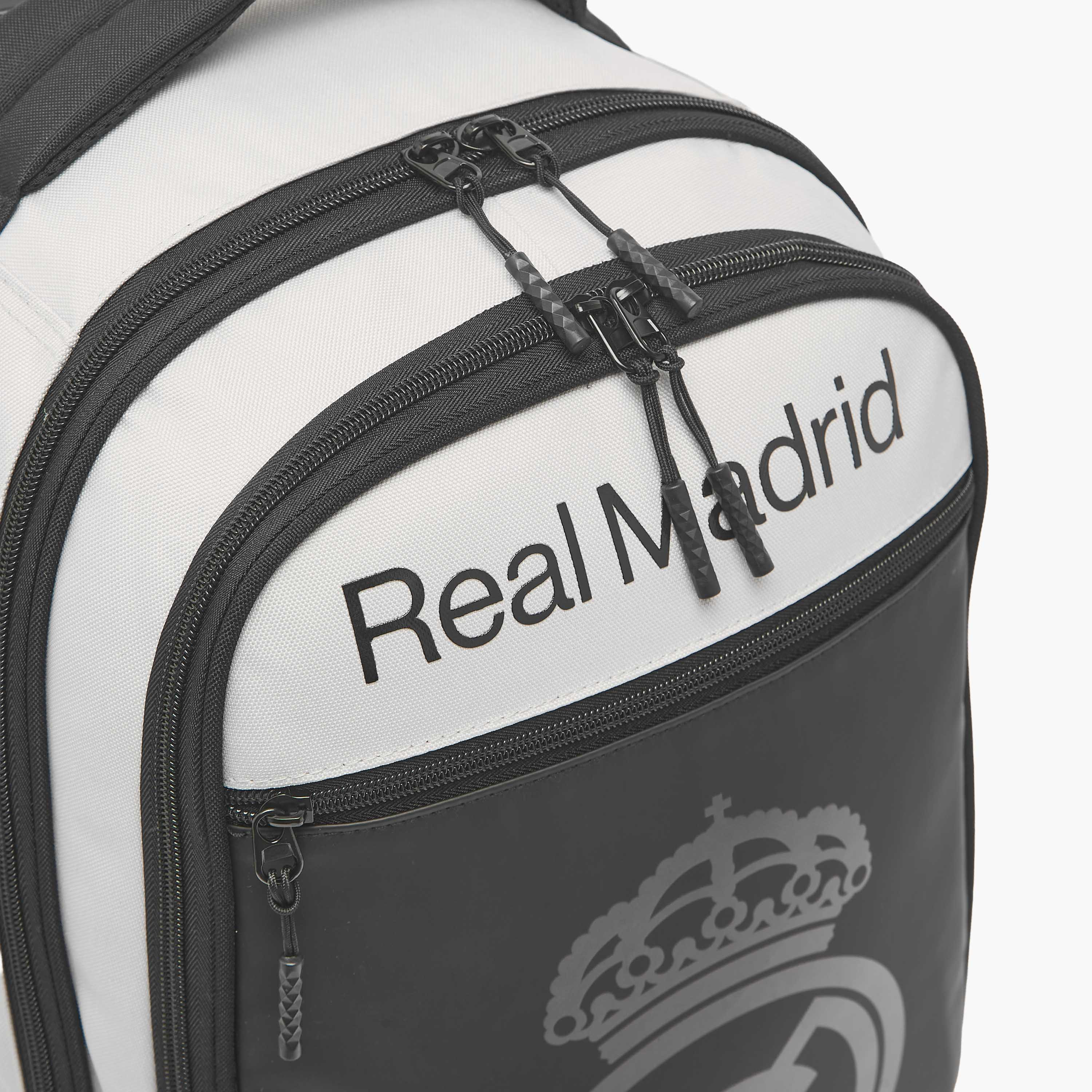 Real Madrid Logo Print Trolley Bag for Boys 8-12 Years Retractable Handle - 18 inches-school-bagsandbackpacks-trolleybags-image-7