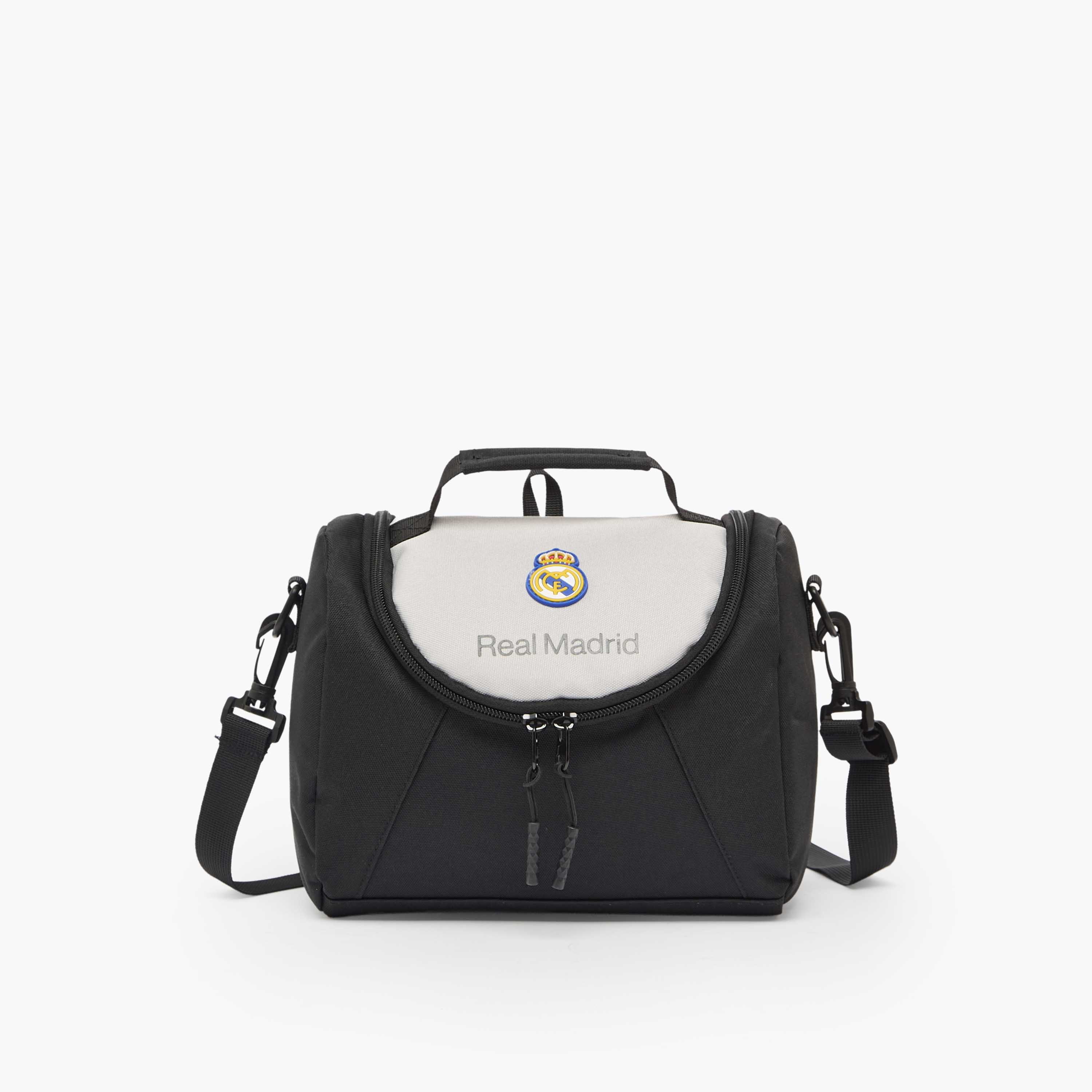 شنطة طعام بزينة شعار ريال مدريد وعزل حراري للأولاد 8-13 سنة-school-lunchessentials-lunchbags-image-1