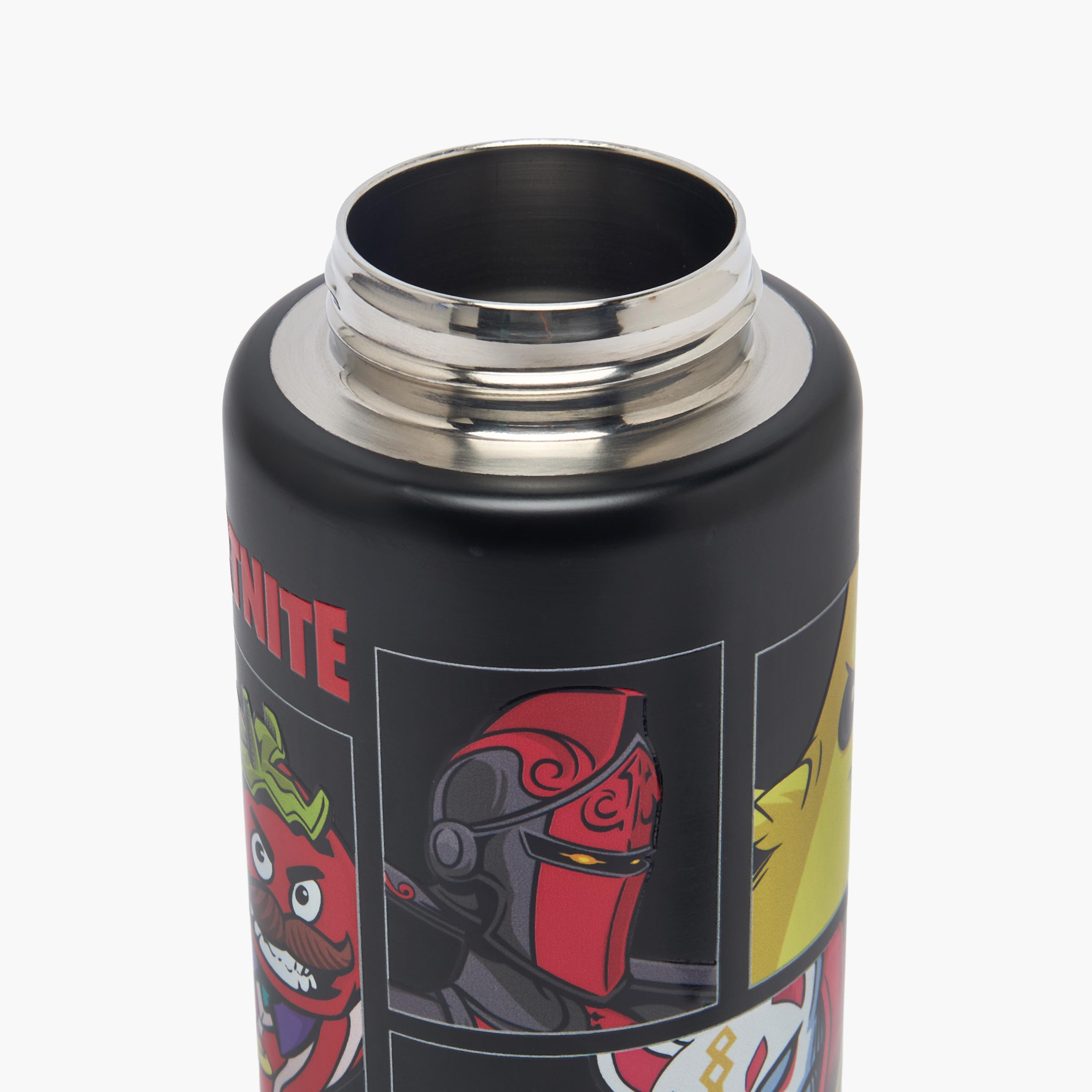 قارورة مياه ستانلس ستيل بطبعات وفوهة وغطاء قلاب من فورتنايت-school-waterbottles-image-5
