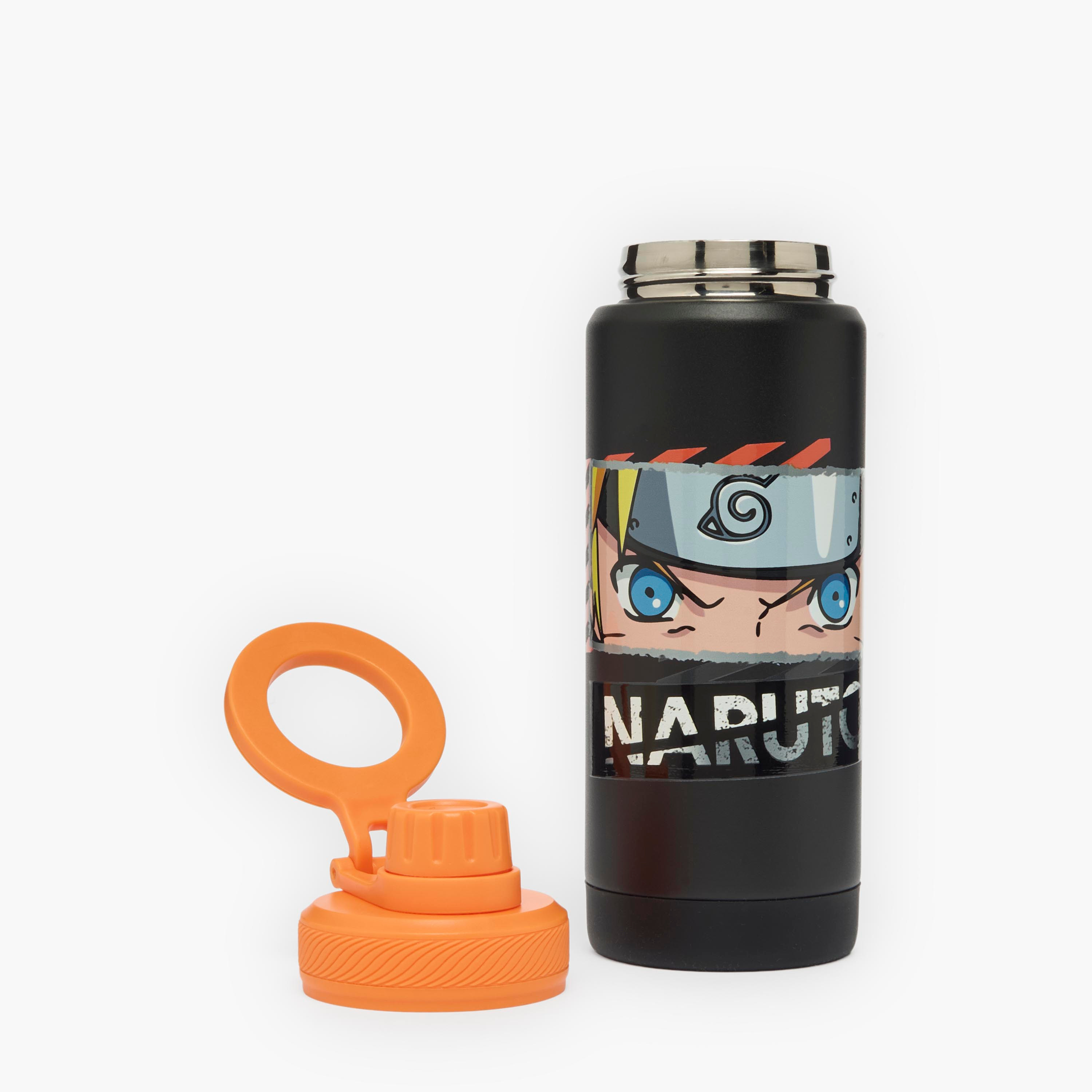 قارورة مياه ستانلس ستيل بحلقة حمل وطبعات تي في طوكيو ناروتو-school-waterbottles-image-2