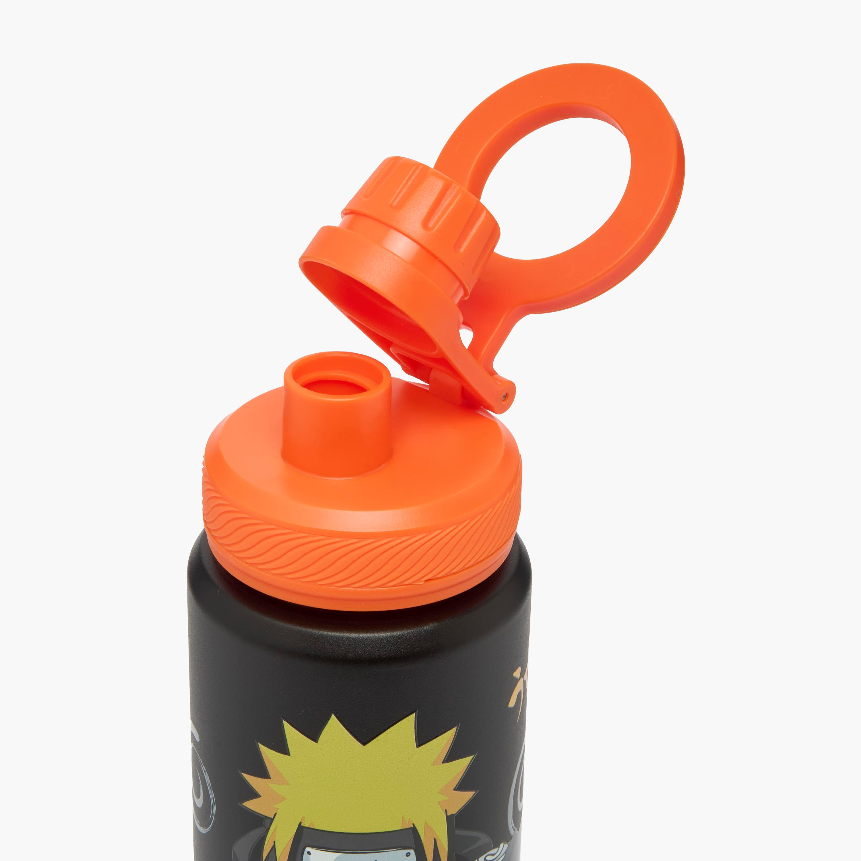 قارورة مياه من الستانلس ستيل بطبعات ناروتو وغطاء بحلقة حمل من تي في طوكيو-school-waterbottles-image-6