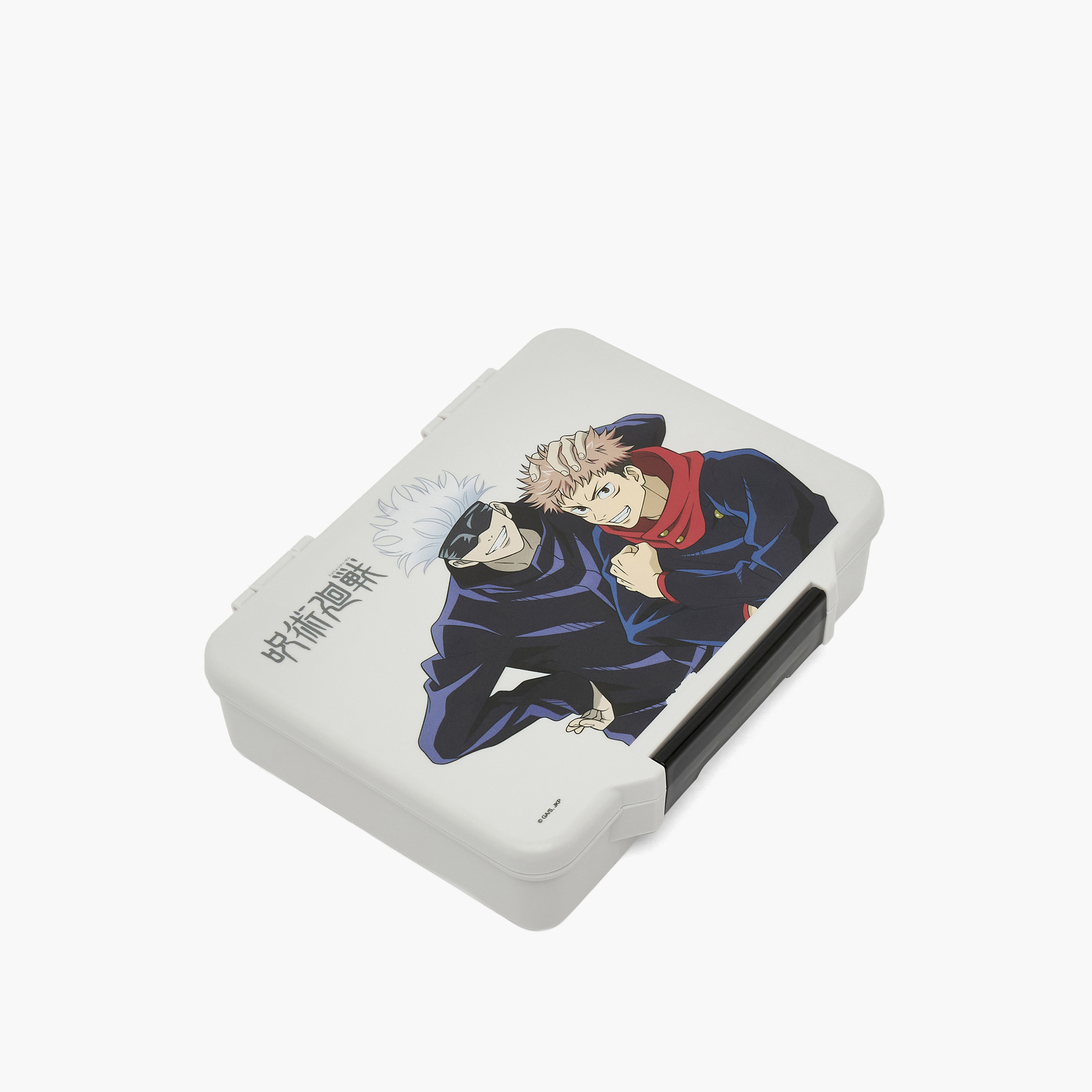 Jujutsu Kaisen Printed Bento Lunch Box for Boys with Cutlery-school-lunchessentials-lunchboxes-image-1