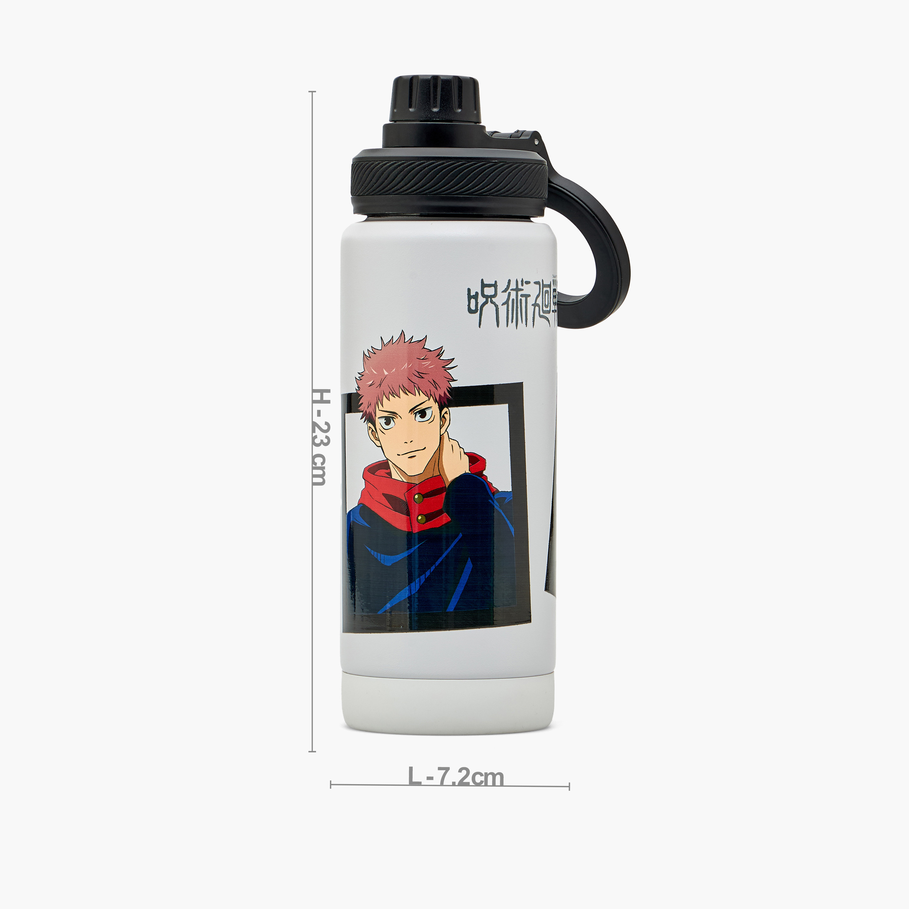 Jujutsu Kaisen Printed Stainless Steel Water Bottle with Spout and Handle-school-waterbottles-image-3