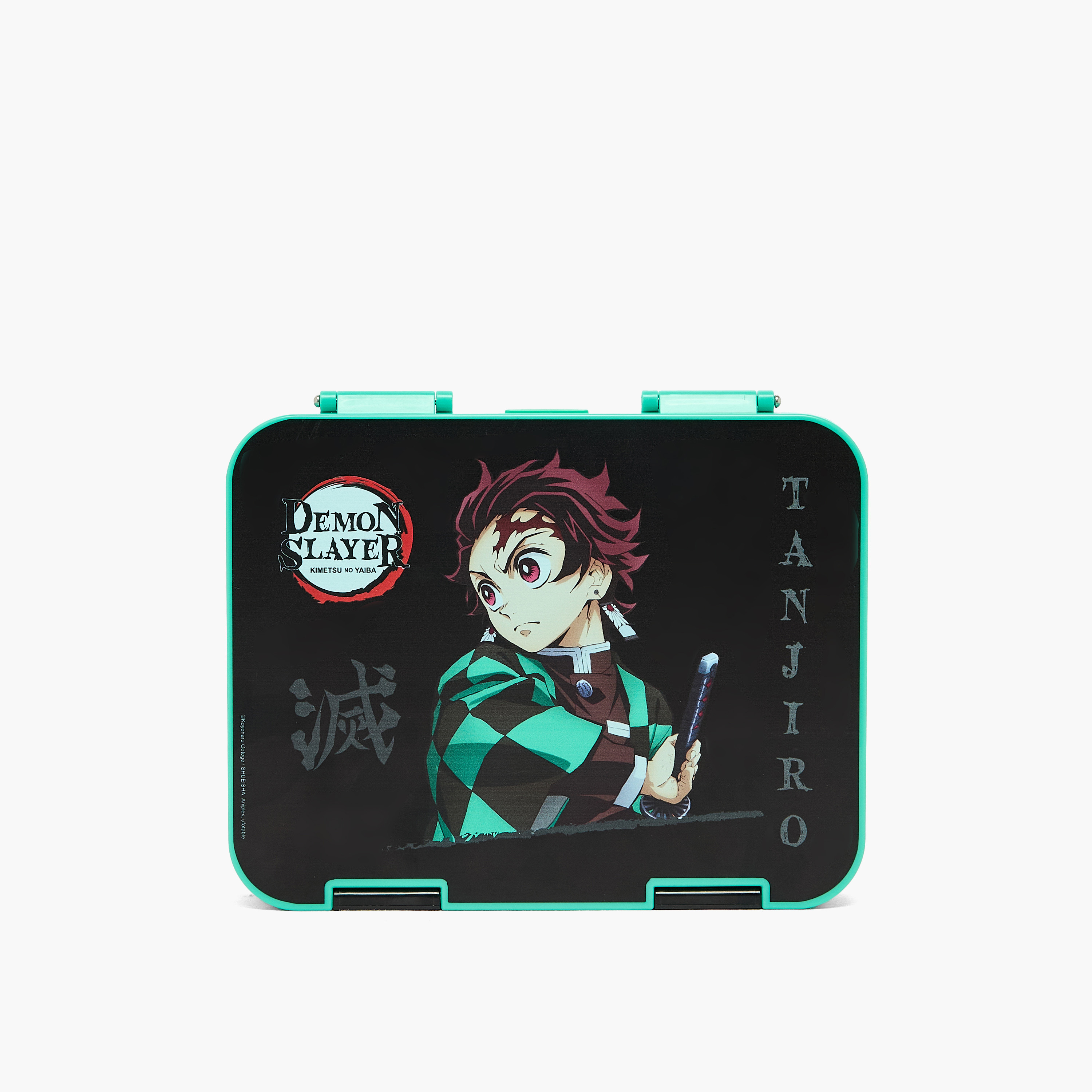 Demon Slayer Graphic Print Bento Lunch Box for Boys with Clip Lock Lid-school-lunchessentials-lunchboxes-image-4