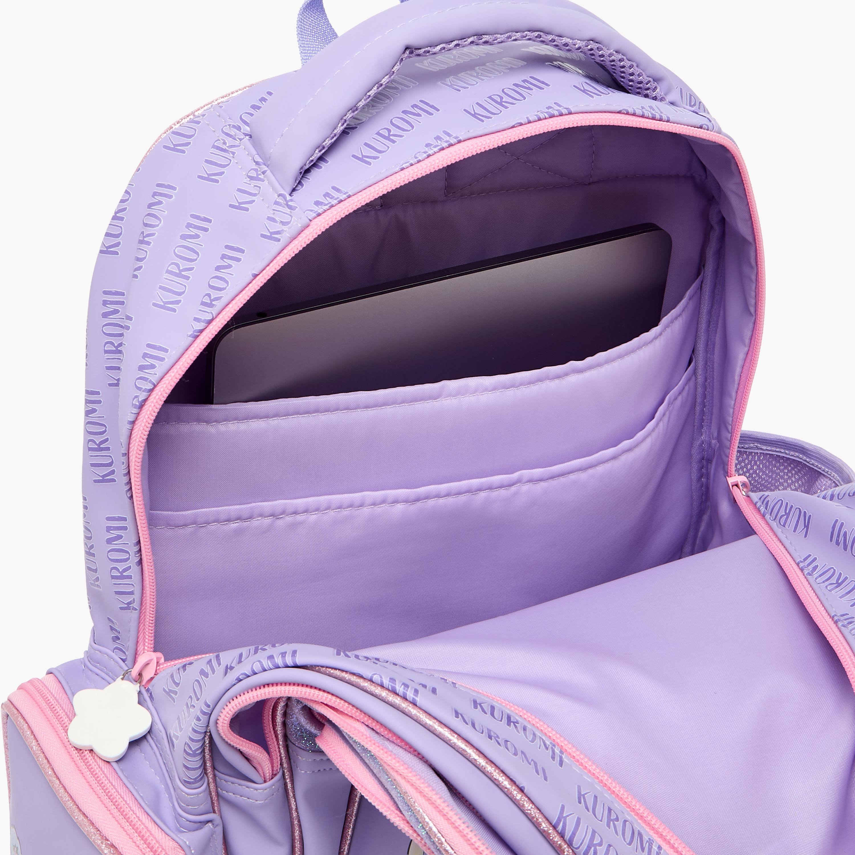 شنطة ظهر بطبعات كورومي وحمالات كتف قابلة للتعديل للبنات من 5 - 8 سنوات من سانريو - 16 بوصة-school-bagsandbackpacks-backpacks-image-8