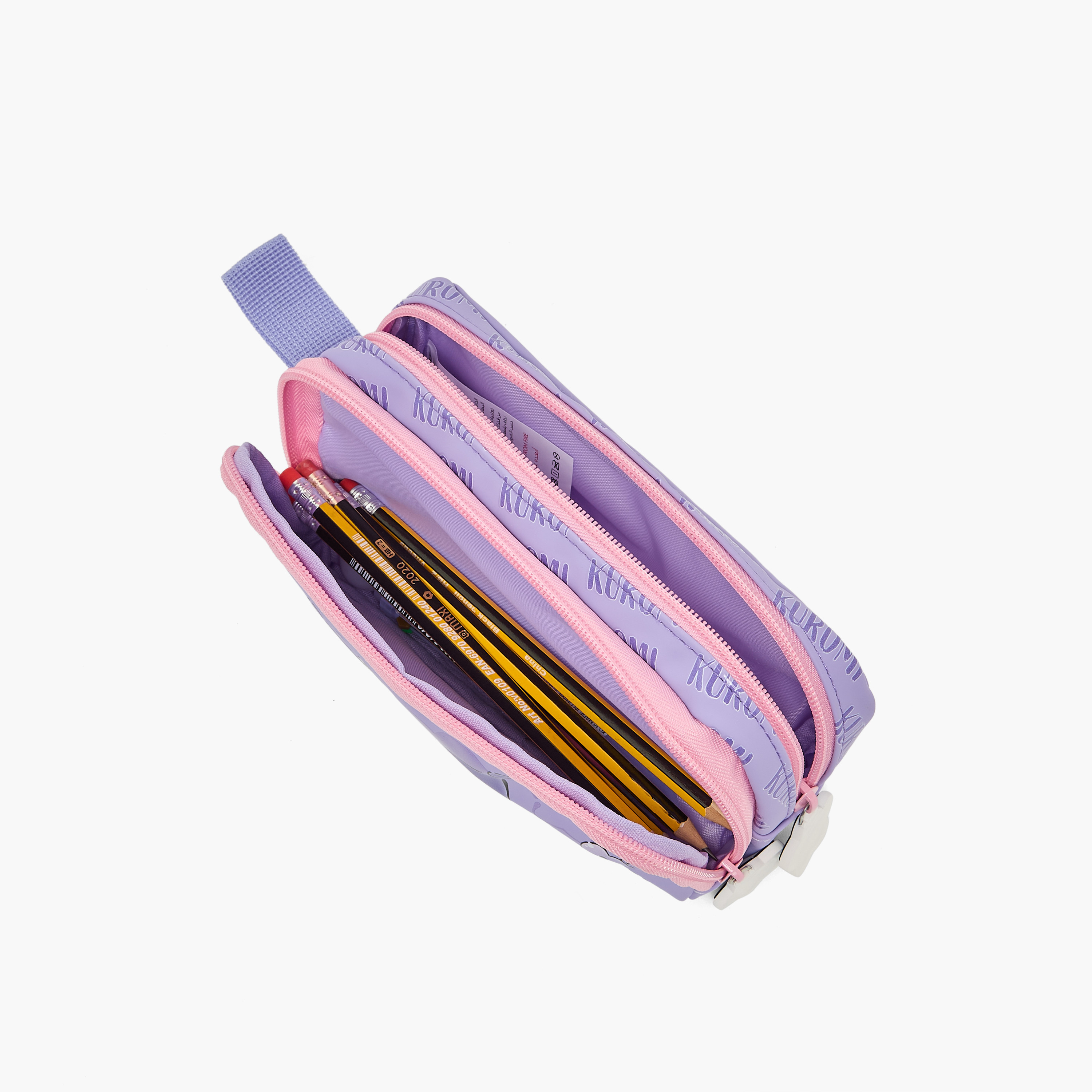 Sanrio Kuromi Print Pencil Pouch with 2 Compartment-school-stationery-pencilcases-image-7
