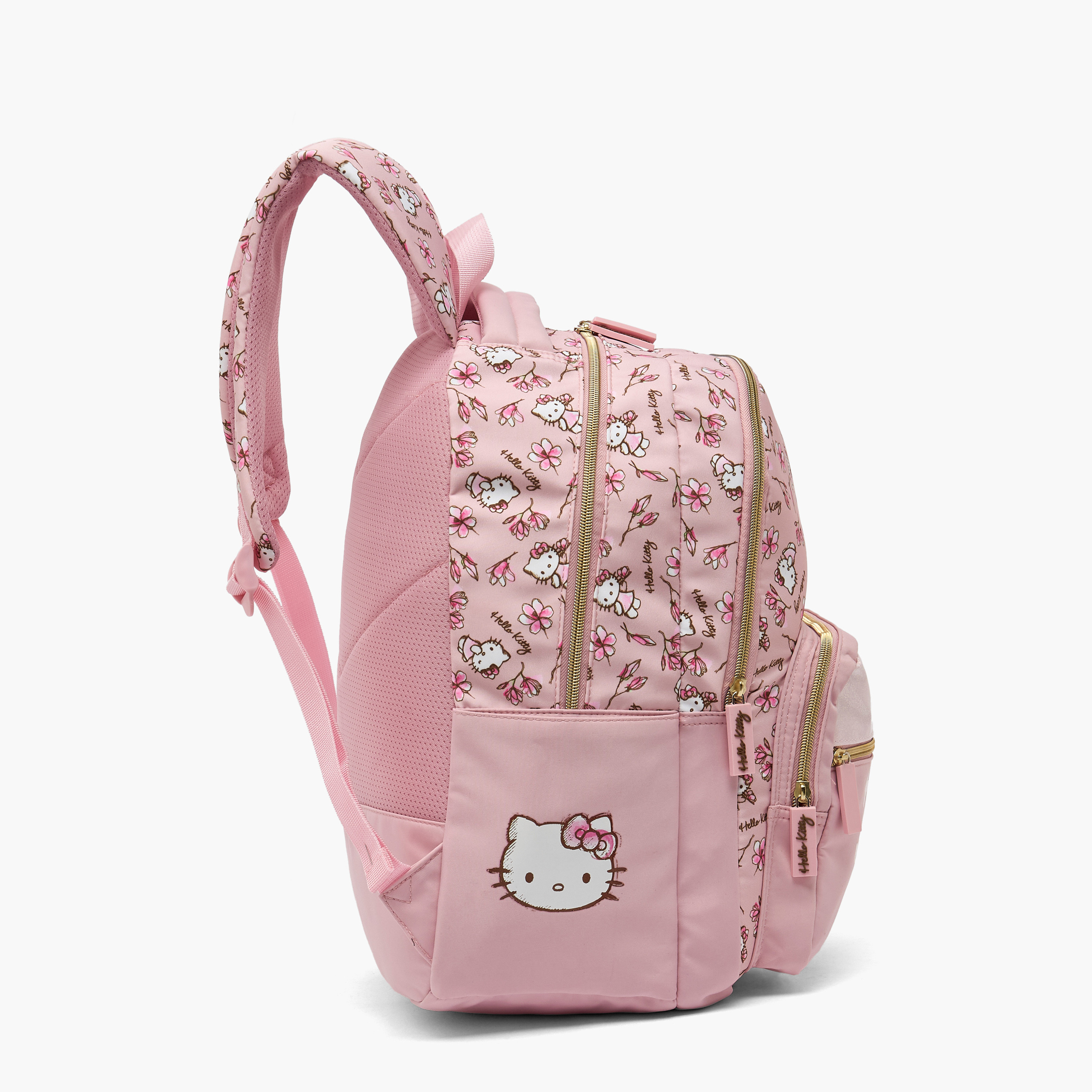 شنطة ظهر بطبعات هالو كيتي للبنات 8-12 سنة مع حمّالات كتف مبطنة من سانريو - 17 بوصة-school-bagsandbackpacks-backpacks-image-3