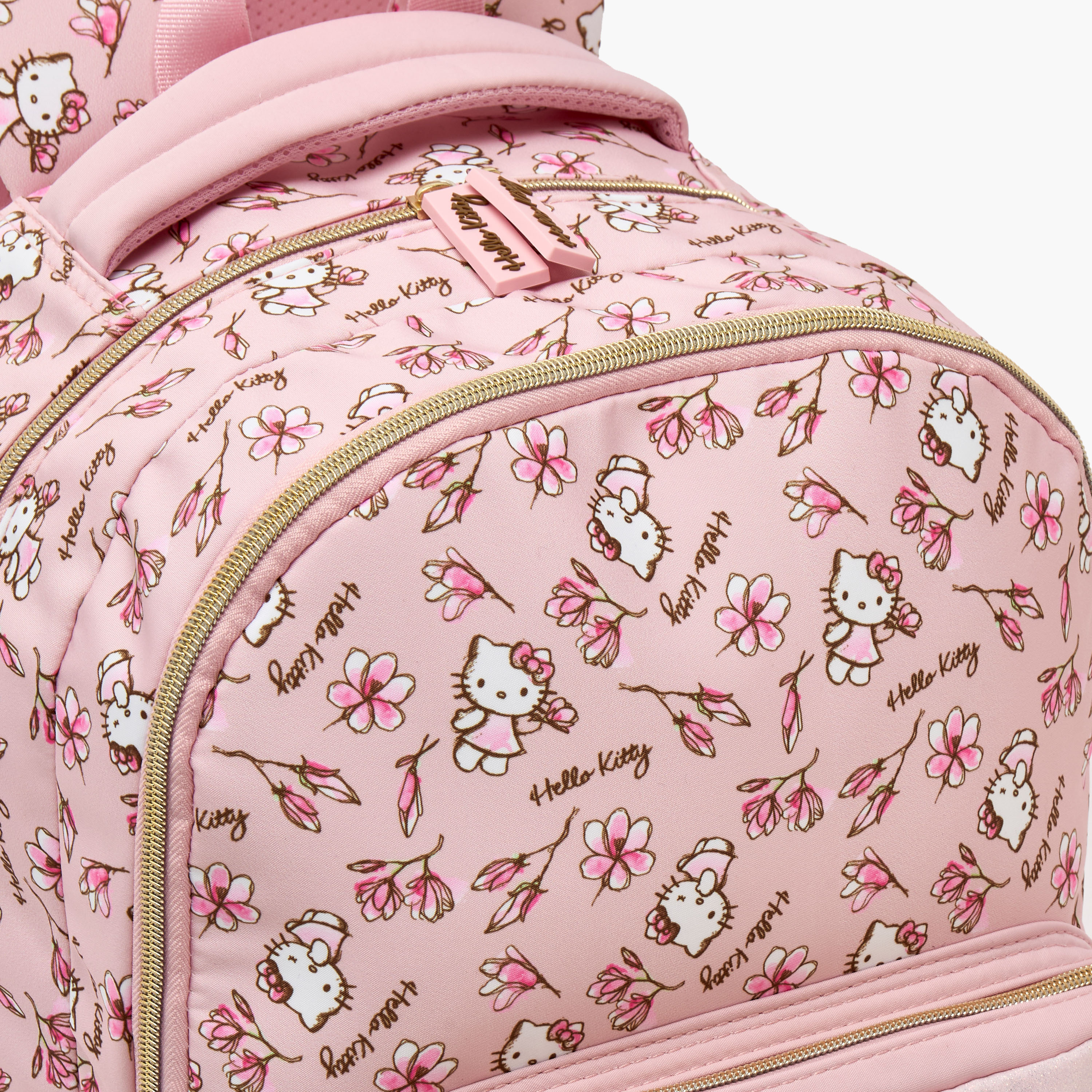 شنطة ظهر بطبعات هالو كيتي للبنات 8-12 سنة مع حمّالات كتف مبطنة من سانريو - 17 بوصة-school-bagsandbackpacks-backpacks-image-5