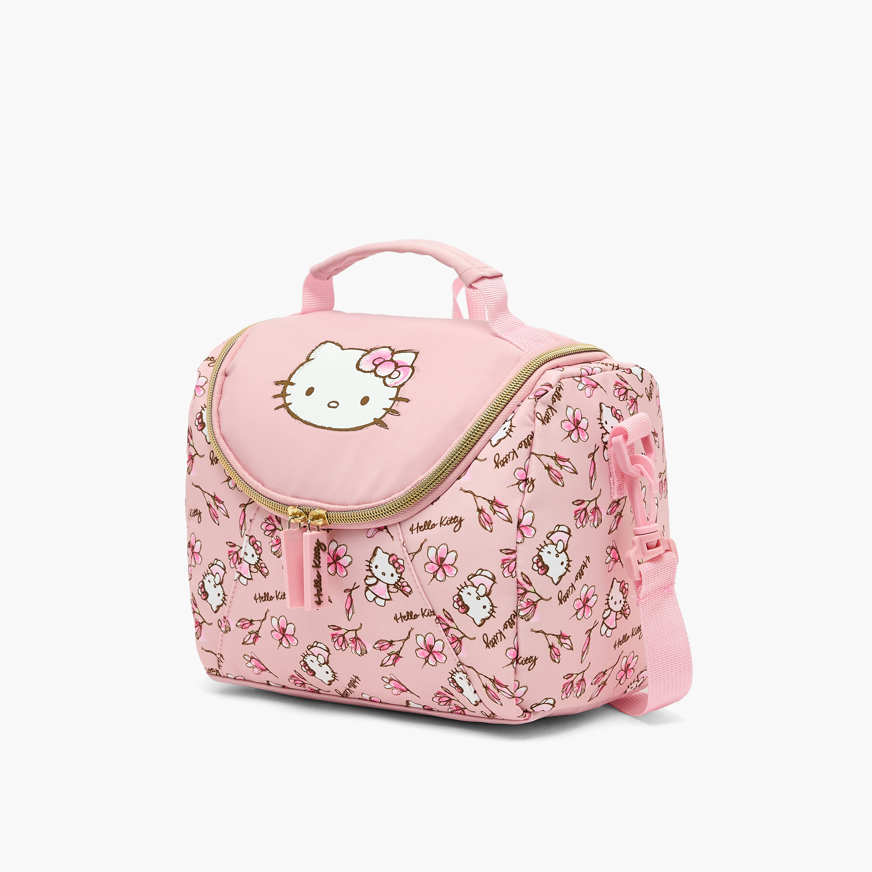 شنطة غداء بطبعة هيلو كيتي للبنات من 8-13 سنة مع حزام قابل للفصل من سانريو-school-lunchessentials-lunchbags-image-8